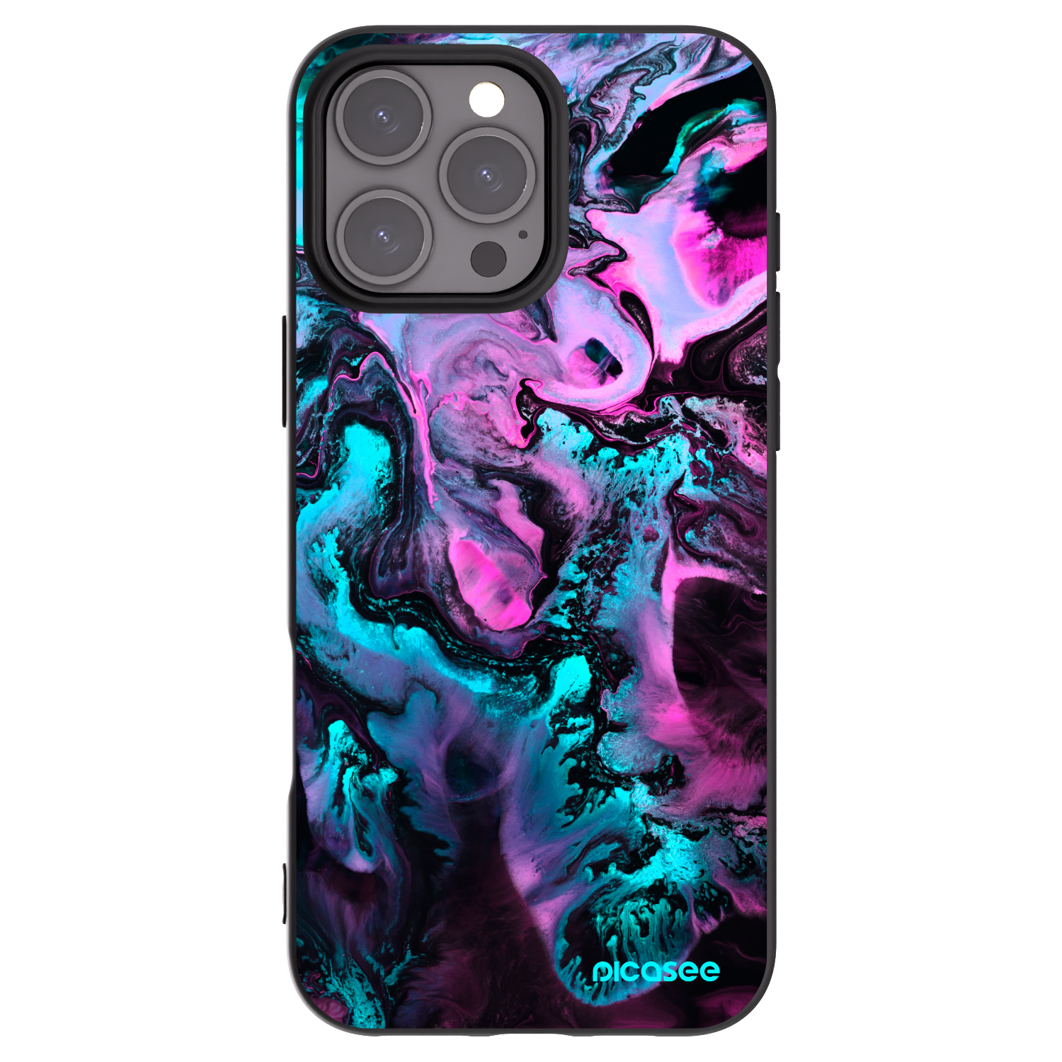 Picasee silikonový černý obal pro Apple iPhone 16 Pro Max - Lean