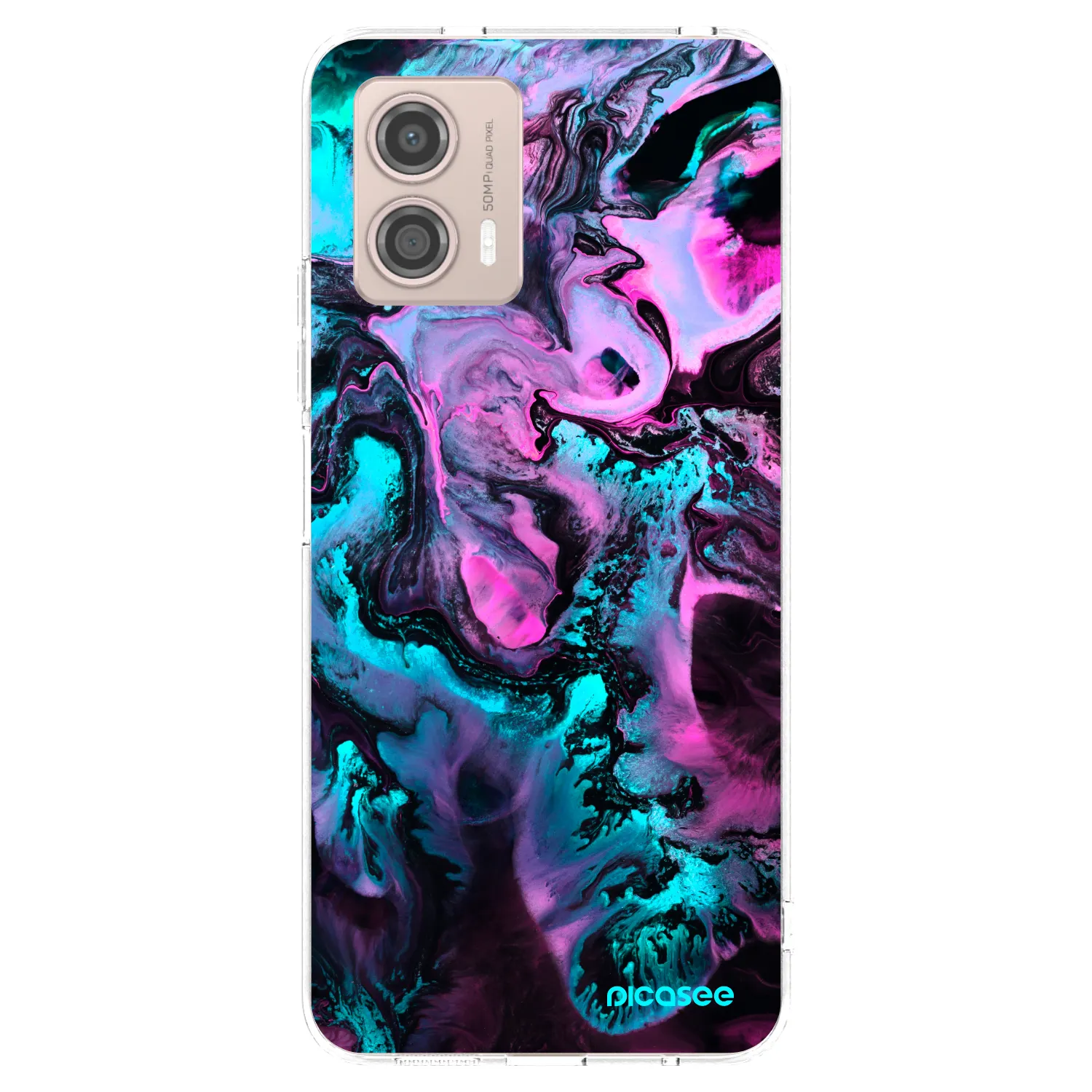 Picasee silikonový průhledný obal pro Motorola Moto G53 5G - Lean