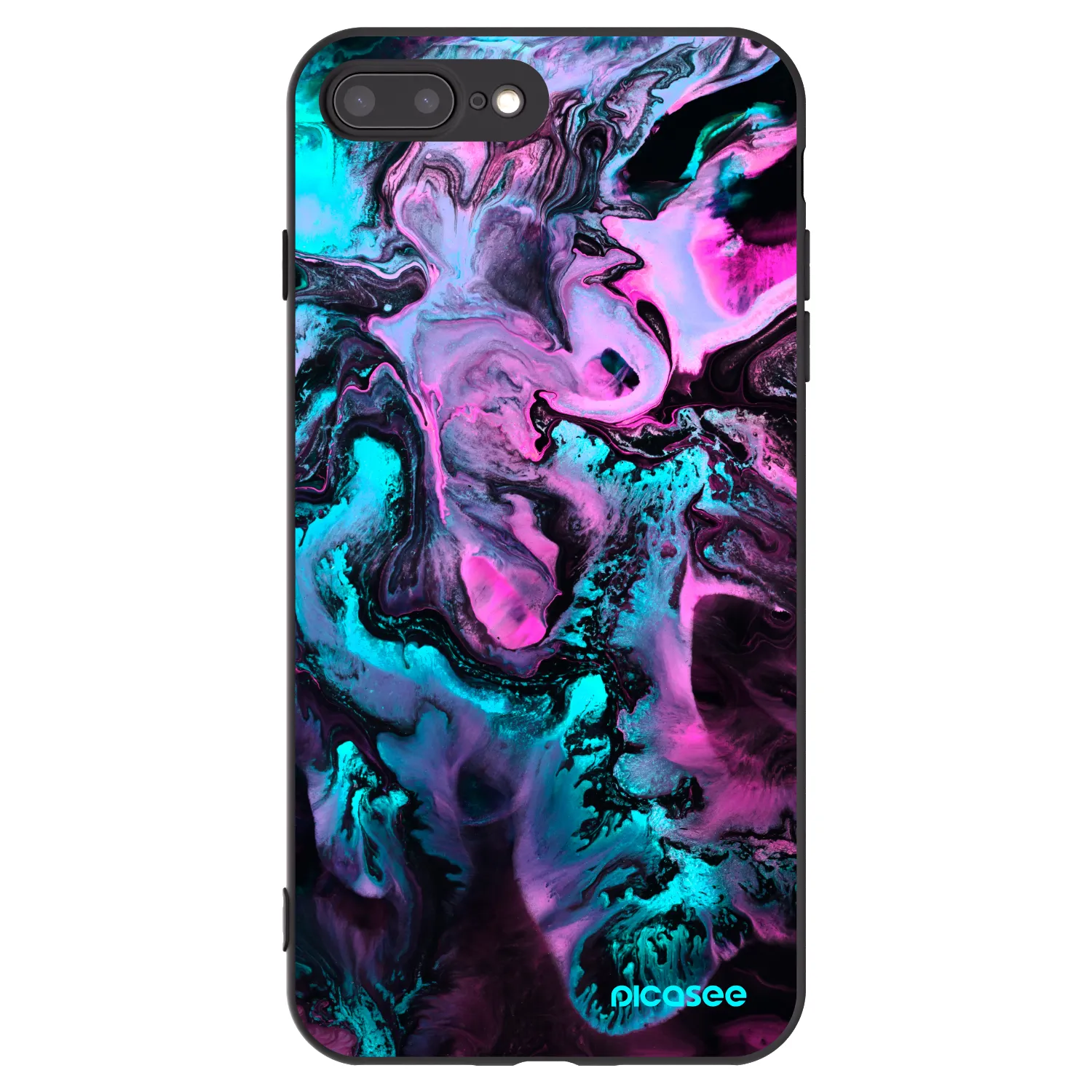 Picasee silikonový černý obal pro Apple iPhone 8 Plus - Lean