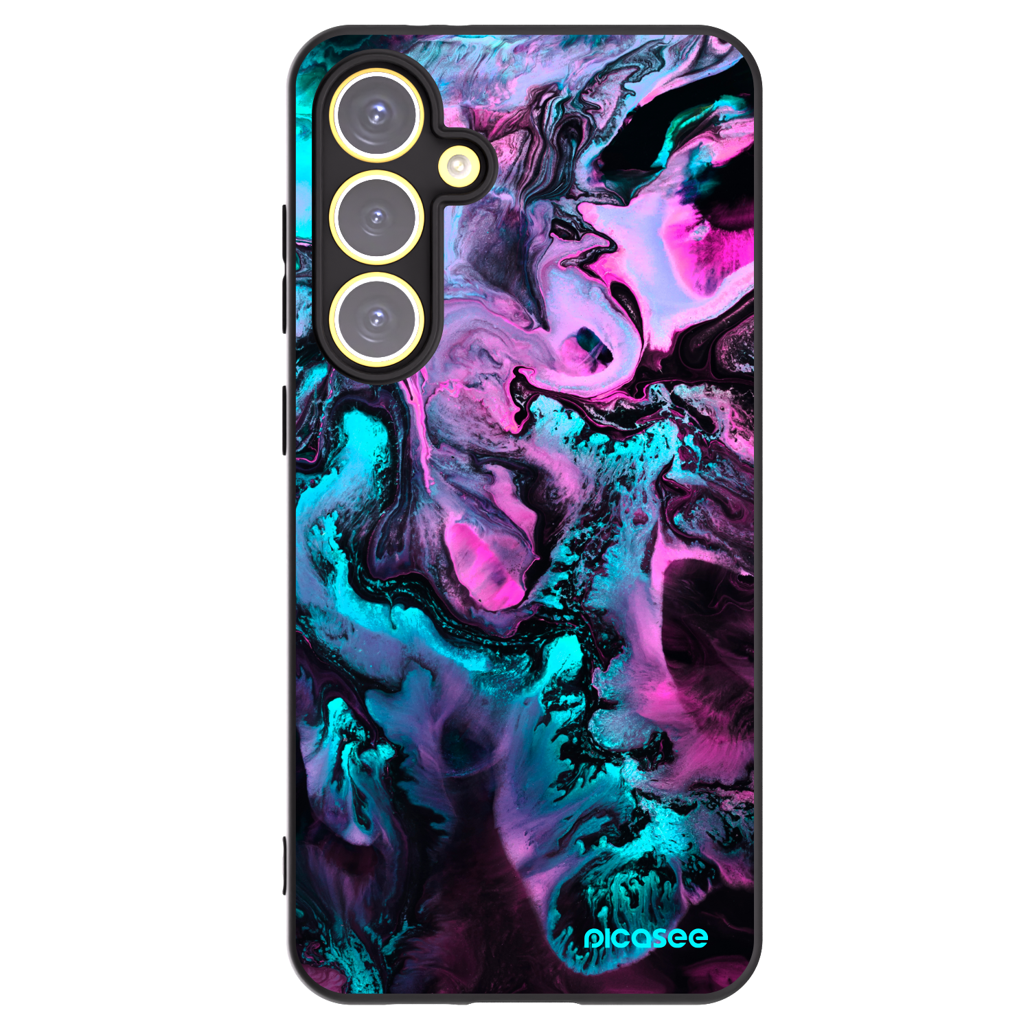Picasee silikonový černý obal pro Samsung Galaxy S24 FE S721B - Lean