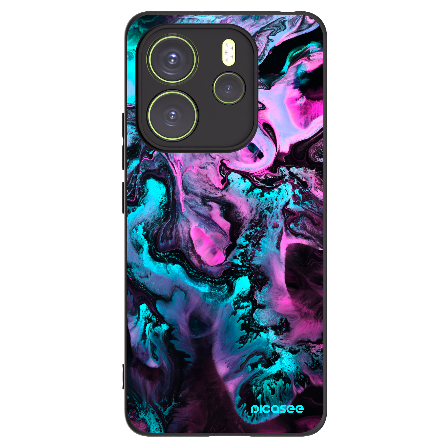 Picasee silikonový černý obal pro Xiaomi Redmi Note 14 4G - Lean