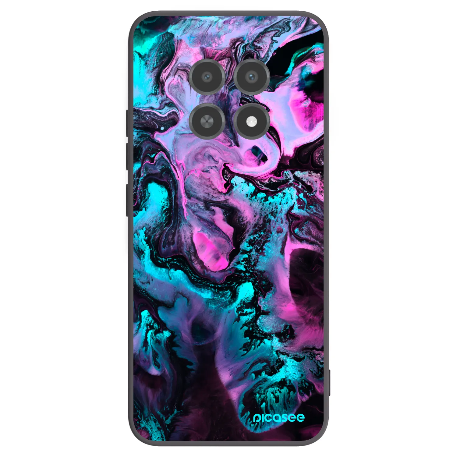 Picasee silikonový černý obal pro Realme 12X - Lean