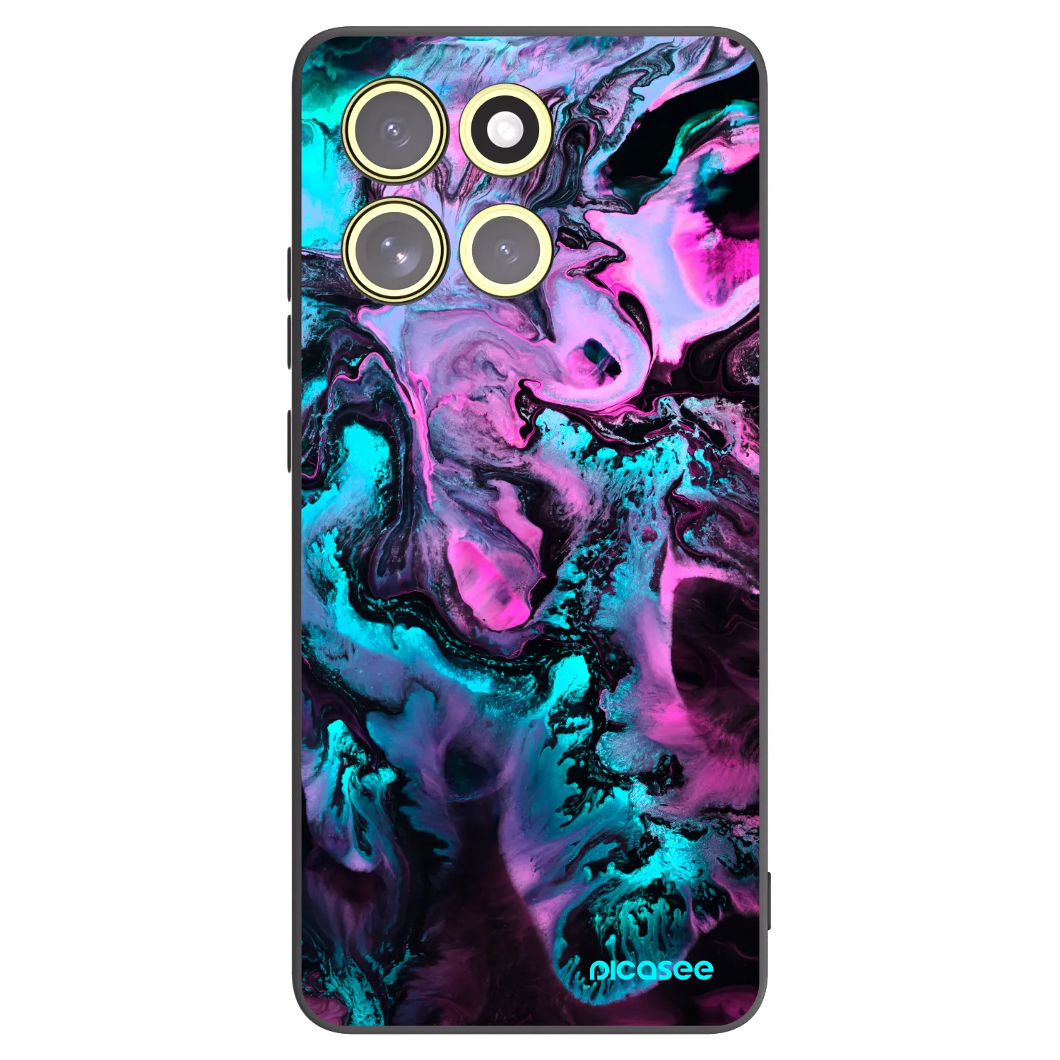 Picasee silikonový černý obal pro Motorola Moto G86 Power 5G - Lean