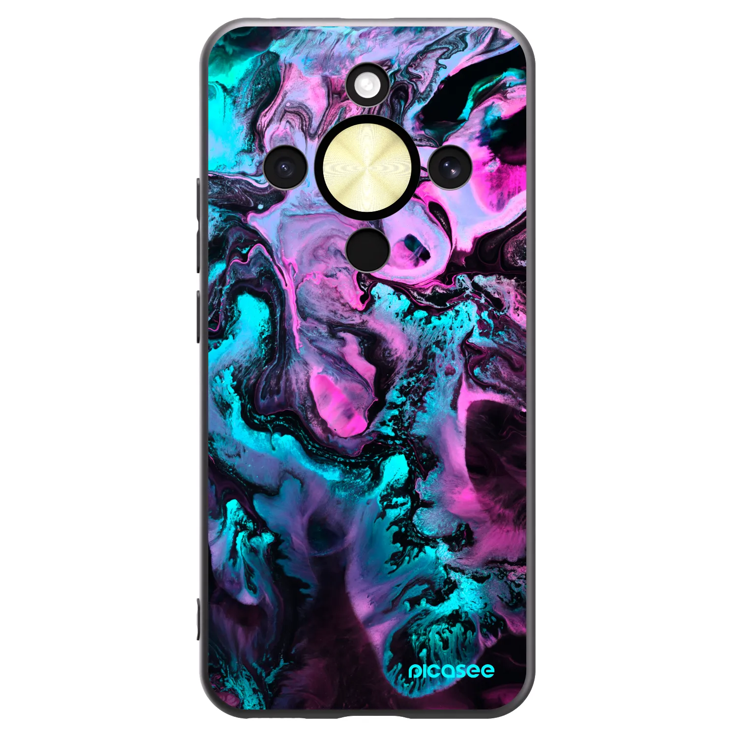 Picasee silikonový černý obal pro Honor Magic8 Lite 5G - Lean
