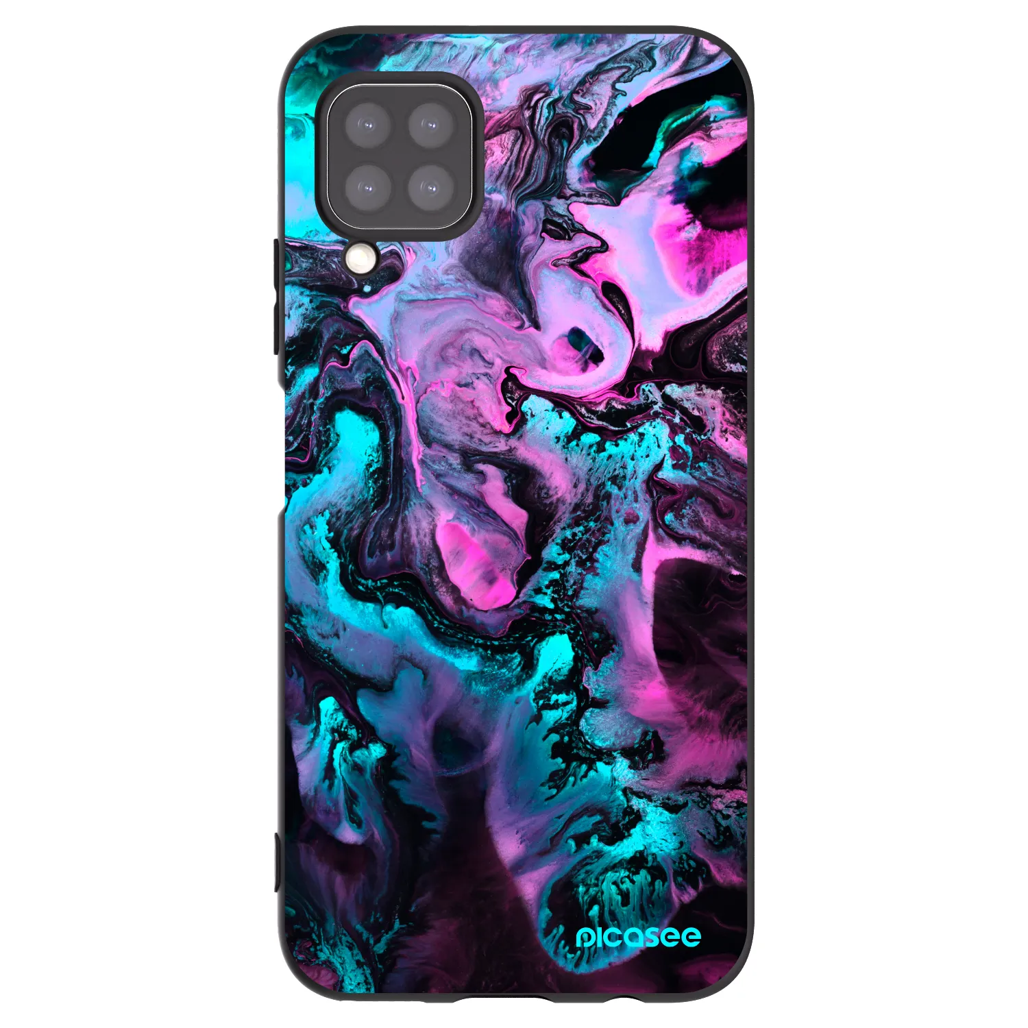 Picasee silikonový černý obal pro Huawei P40 Lite - Lean