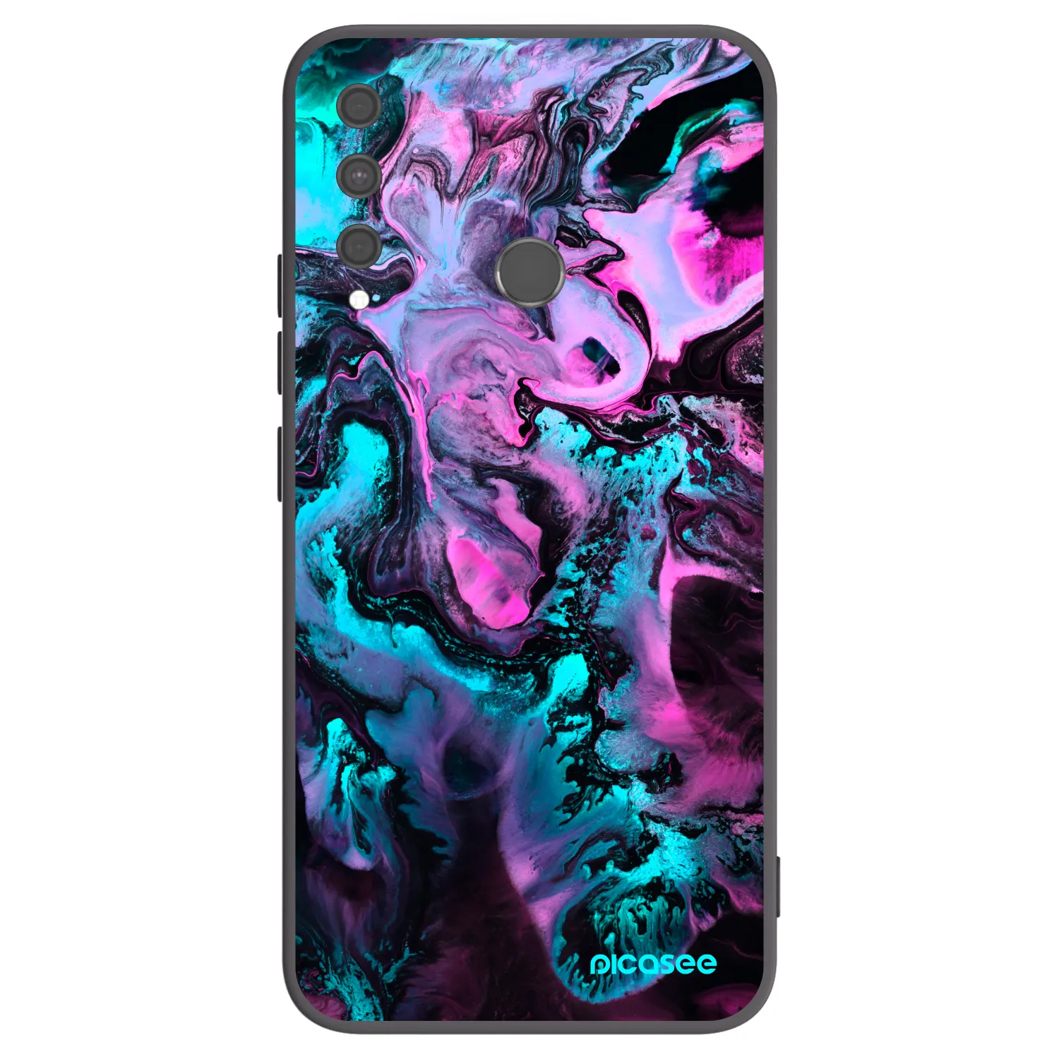 Picasee silikonový černý obal pro Huawei P40 Lite E - Lean