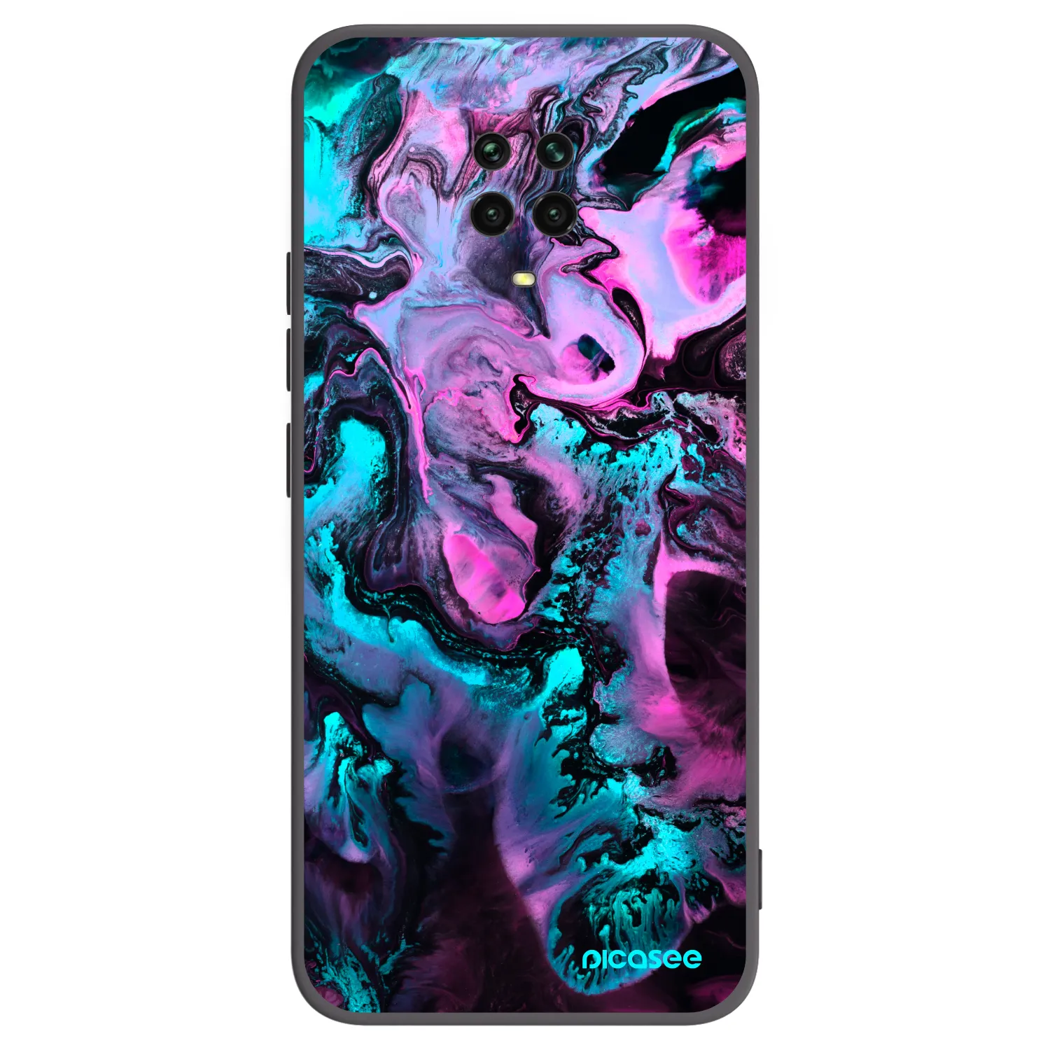 Picasee silikonový černý obal pro Xiaomi Redmi Note 9S - Lean