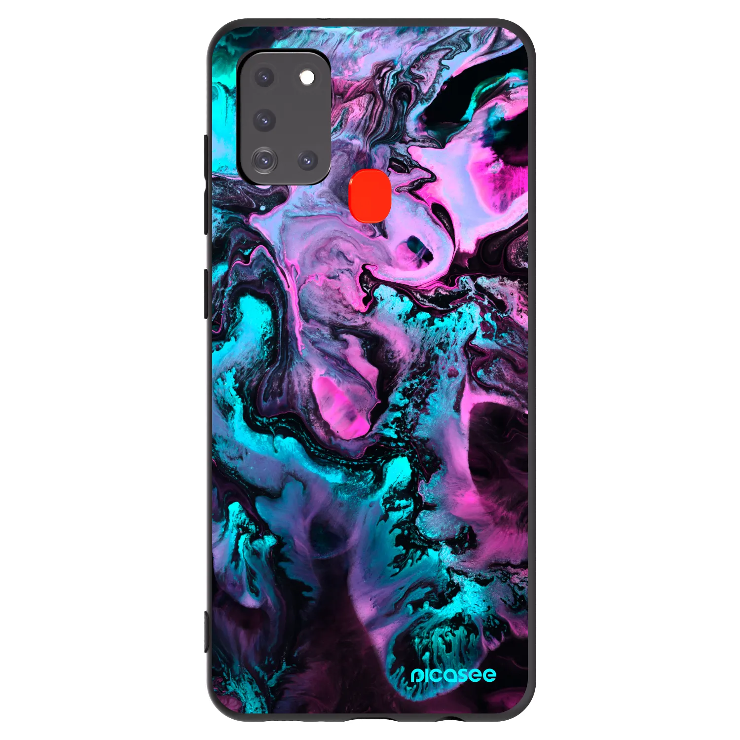 Picasee silikonový černý obal pro Samsung Galaxy A21s - Lean