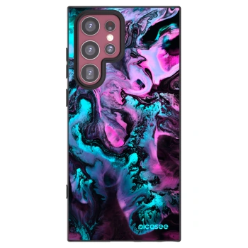 Picasee silikonový černý obal pro Samsung Galaxy S22 Ultra 5G - Lean