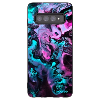 Picasee silikonový černý obal pro Samsung Galaxy S10 G973 - Lean