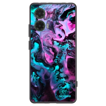Picasee silikonový černý obal pro Motorola Moto G35 5G - Lean