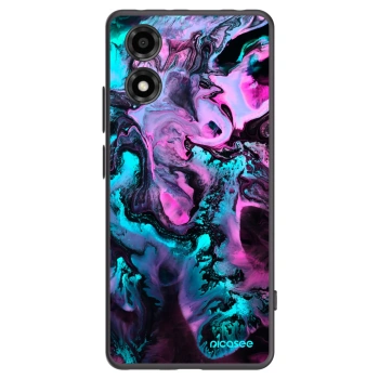 Picasee silikonový černý obal pro Motorola Moto E14 - Lean