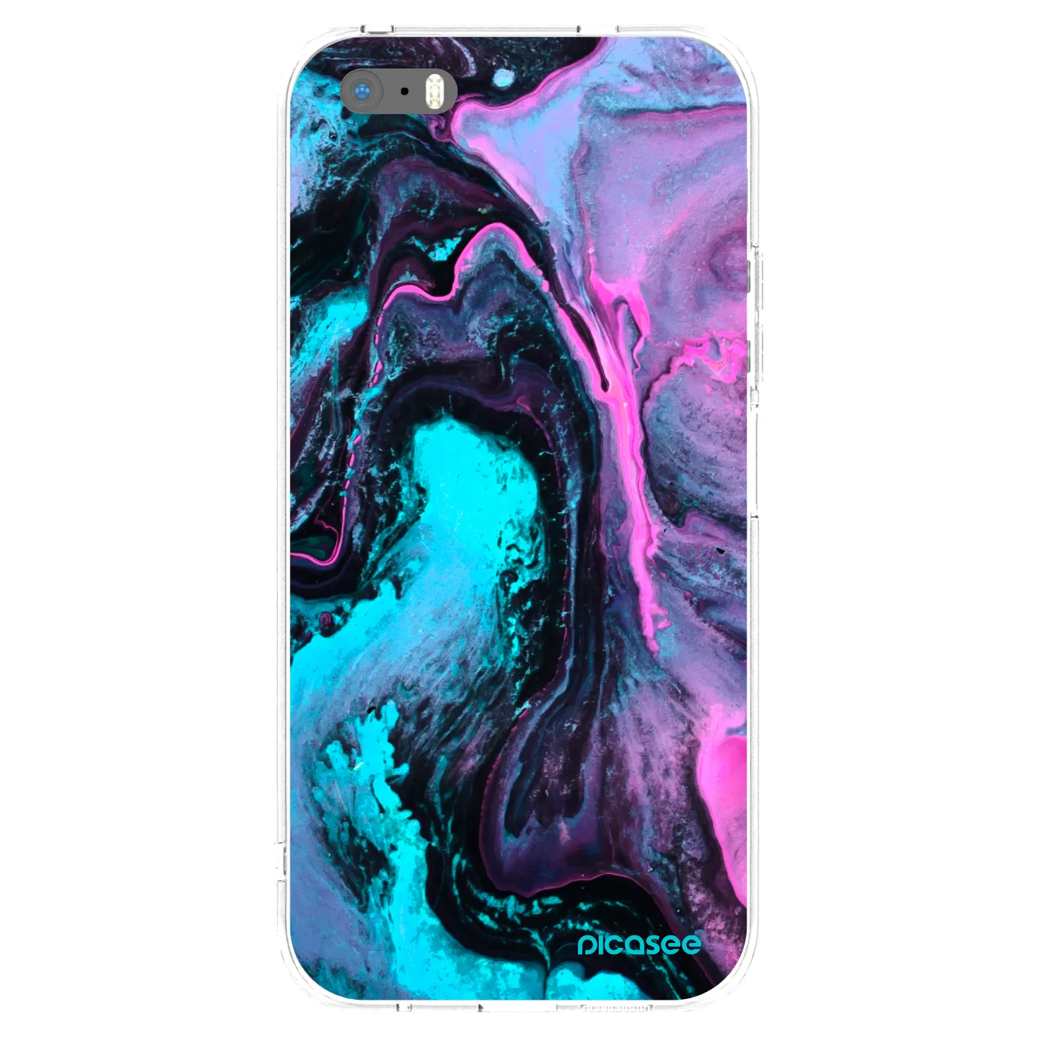 Picasee silikonový průhledný obal pro Apple iPhone 5/5S/SE - Lean 2