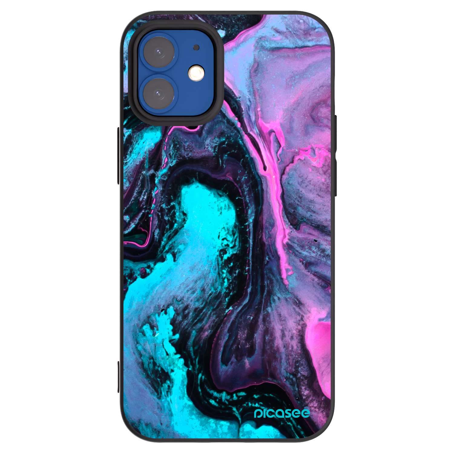 Picasee silikonový černý obal pro Apple iPhone 12 mini - Lean 2