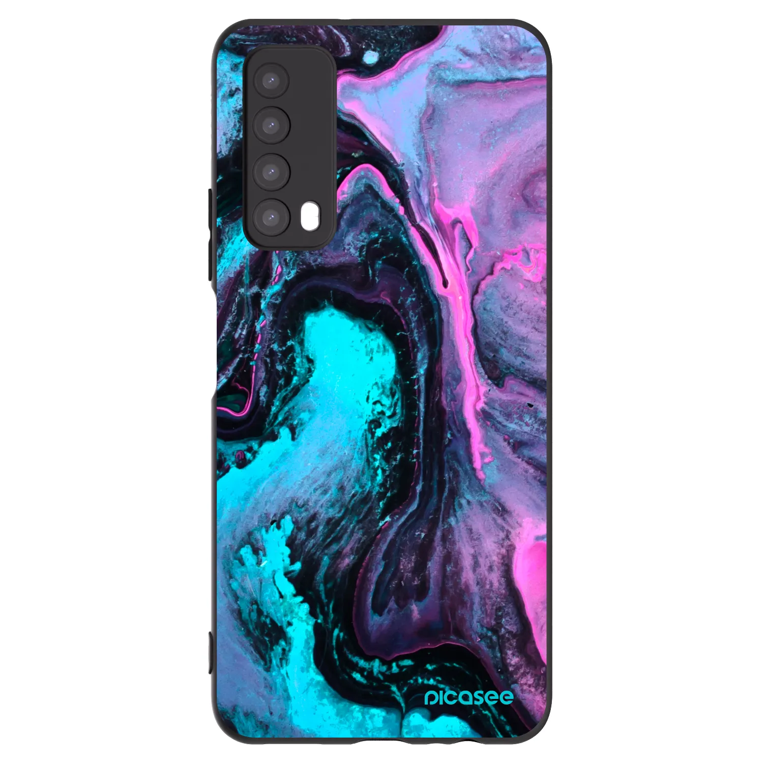 Picasee silikonový černý obal pro Huawei P Smart 2021 - Lean 2