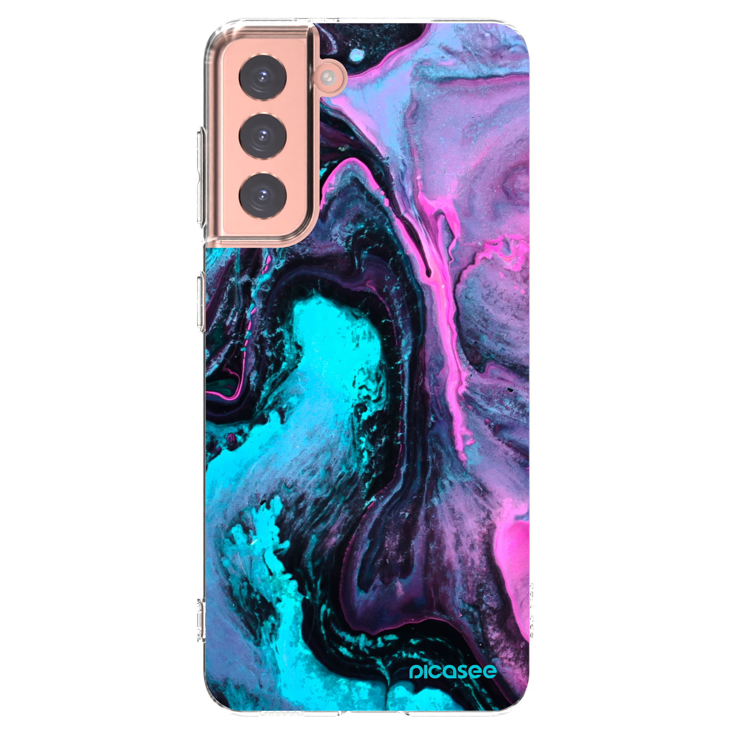 Picasee silikonový průhledný obal pro Samsung Galaxy S21 5G G991B - Lean 2