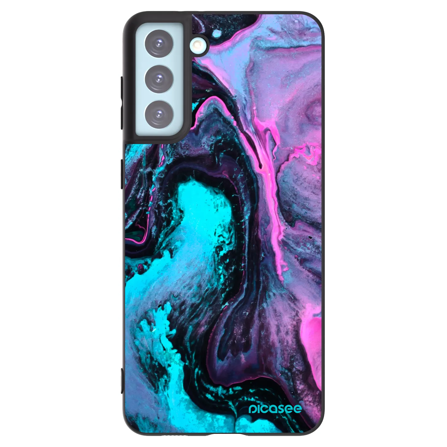 Picasee silikonový černý obal pro Samsung Galaxy S21+ 5G G996F - Lean 2