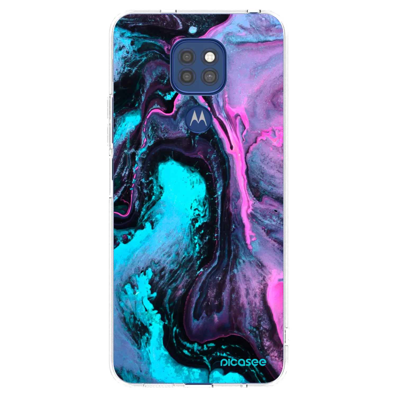 Picasee silikonový průhledný obal pro Motorola Moto G9 Play - Lean 2