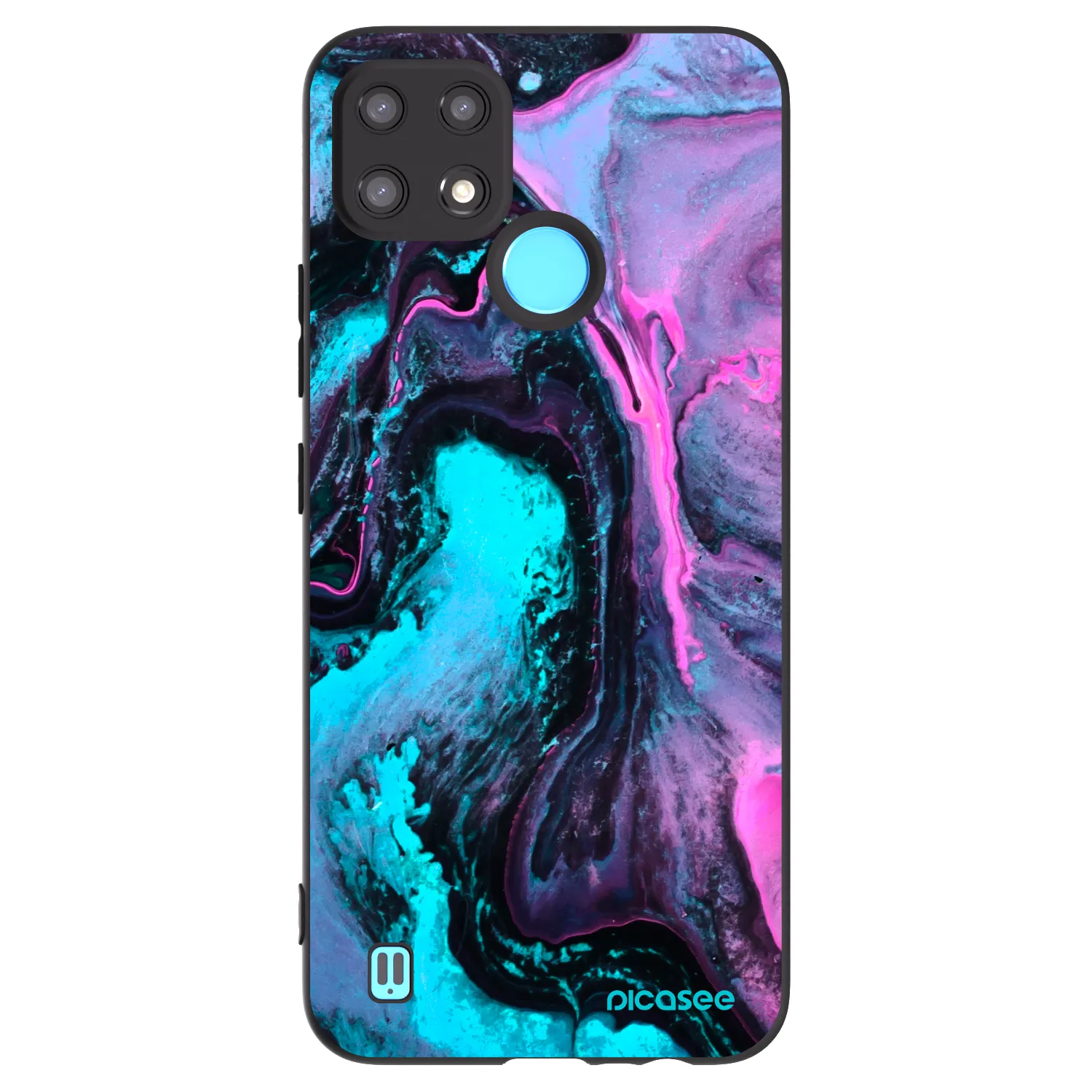 Picasee silikonový černý obal pro Realme C21 - Lean 2
