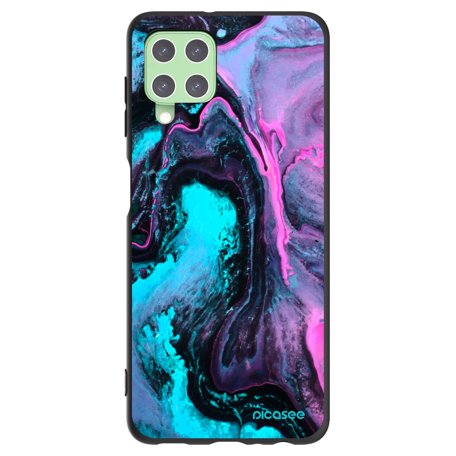 Picasee silikonový černý obal pro Samsung Galaxy A22 A225F 4G - Lean 2