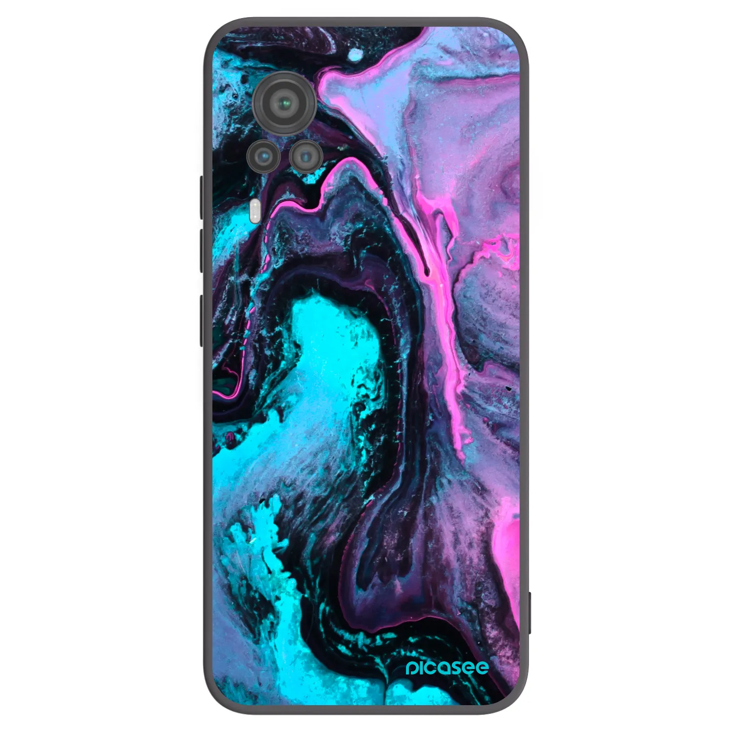 Picasee silikonový černý obal pro Vivo X60 Pro 5G - Lean 2