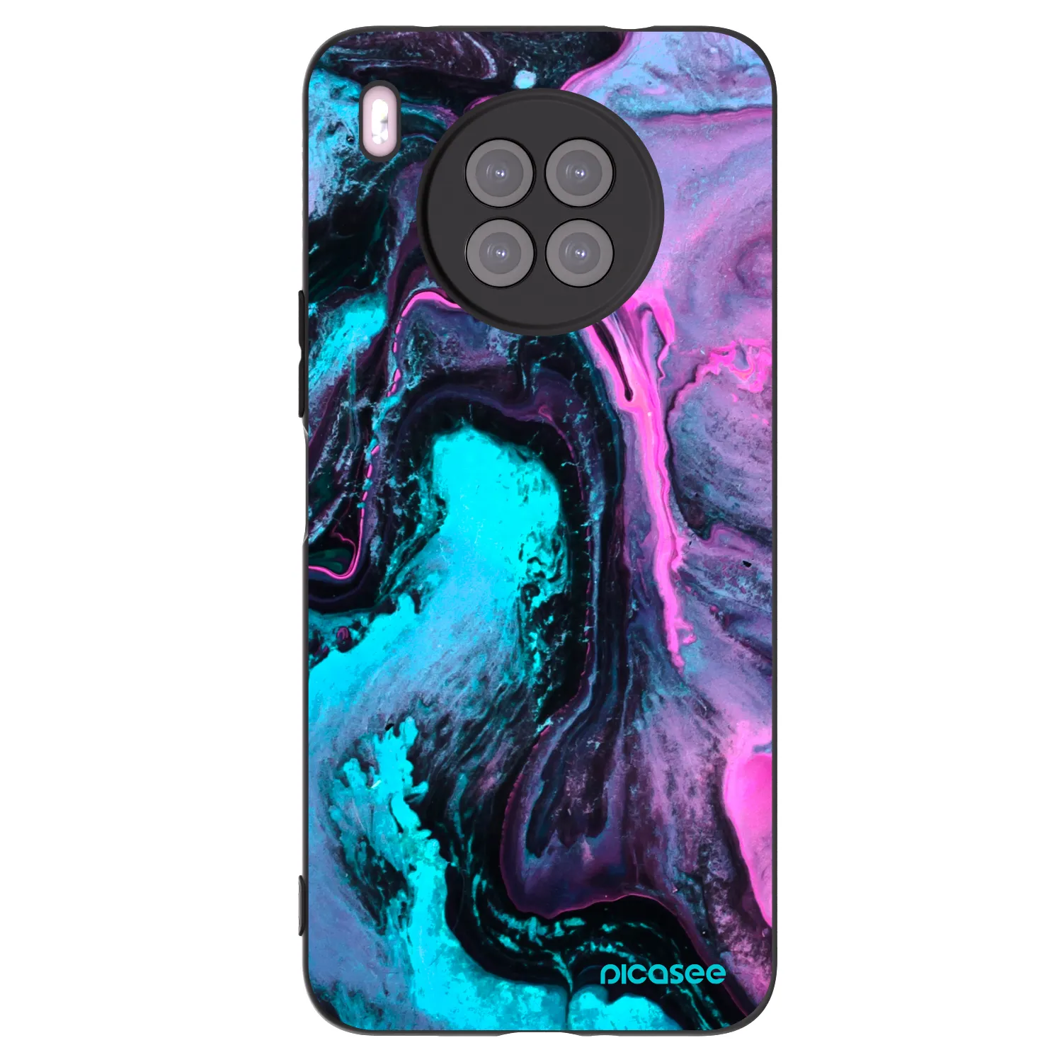 Picasee silikonový černý obal pro Huawei Nova 8i - Lean 2