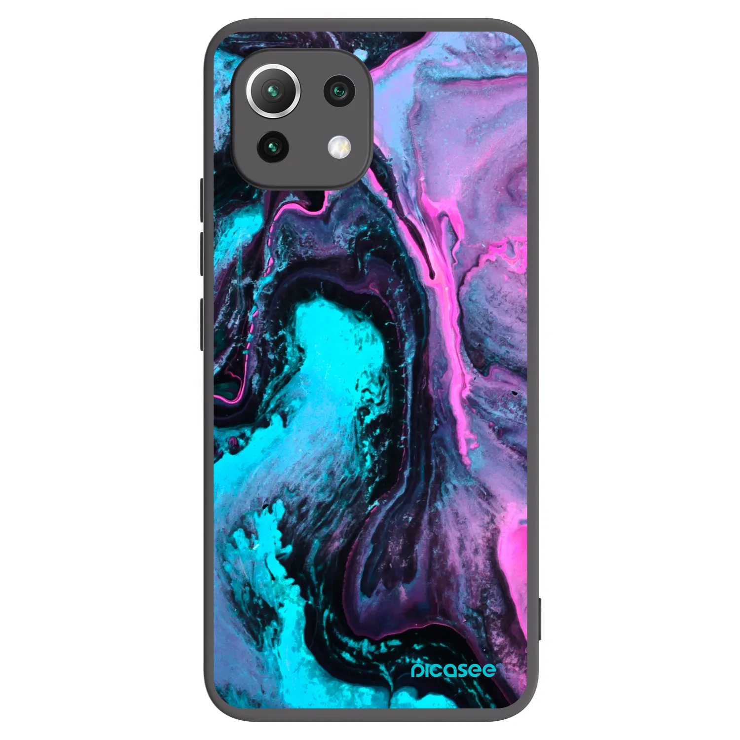 Picasee silikonový černý obal pro Xiaomi 11 Lite 5G NE - Lean 2