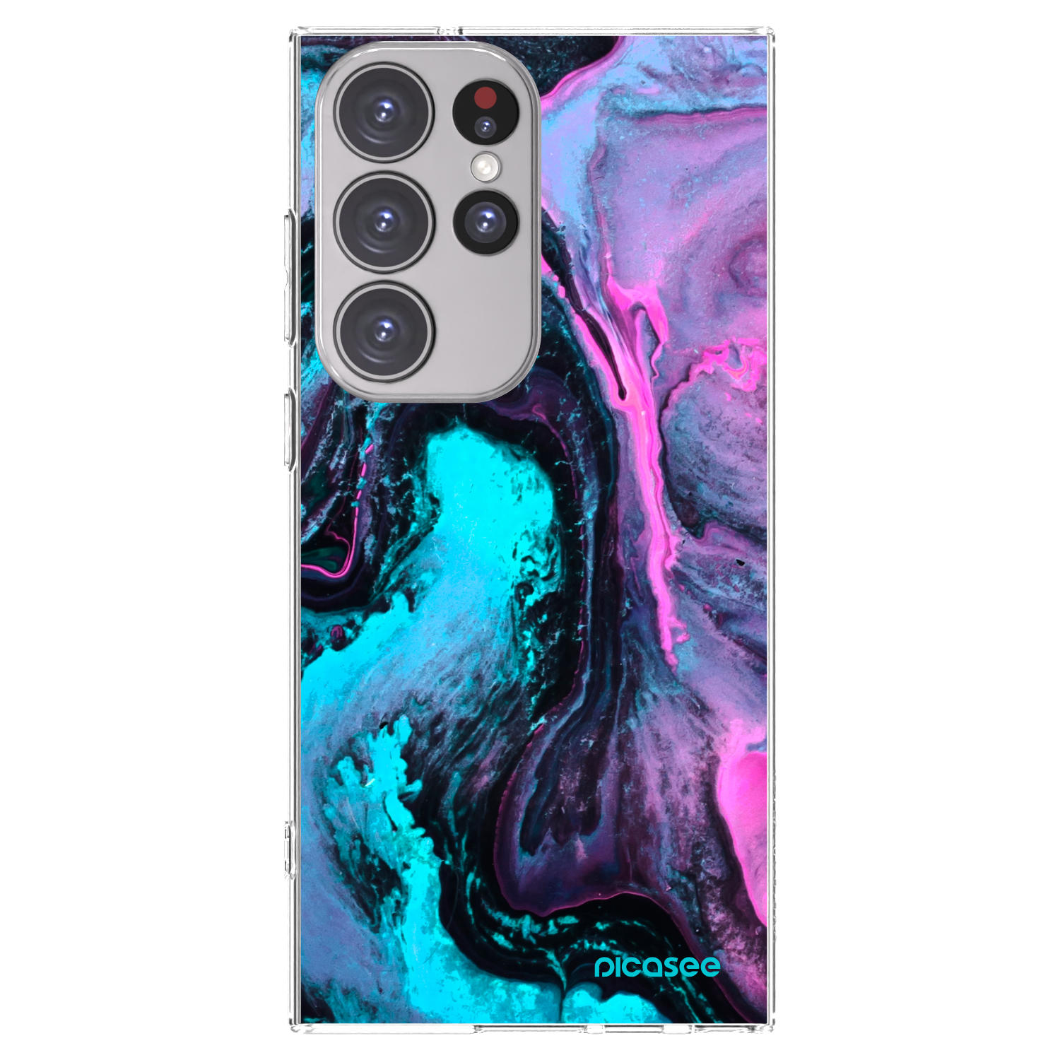Picasee silikonový průhledný obal pro Samsung Galaxy S23 Ultra 5G - Lean 2