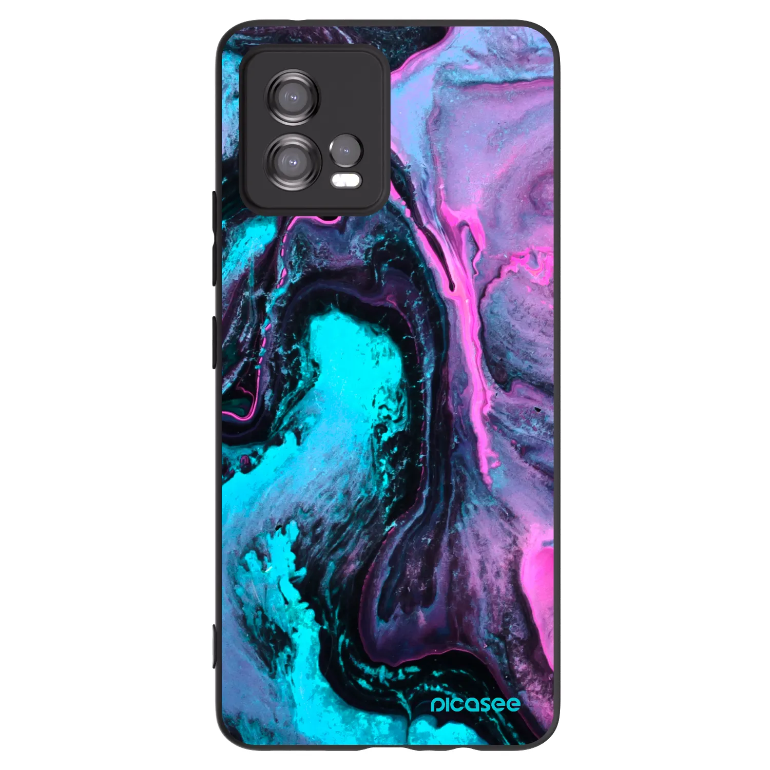 Picasee silikonový černý obal pro Motorola Moto G72 - Lean 2