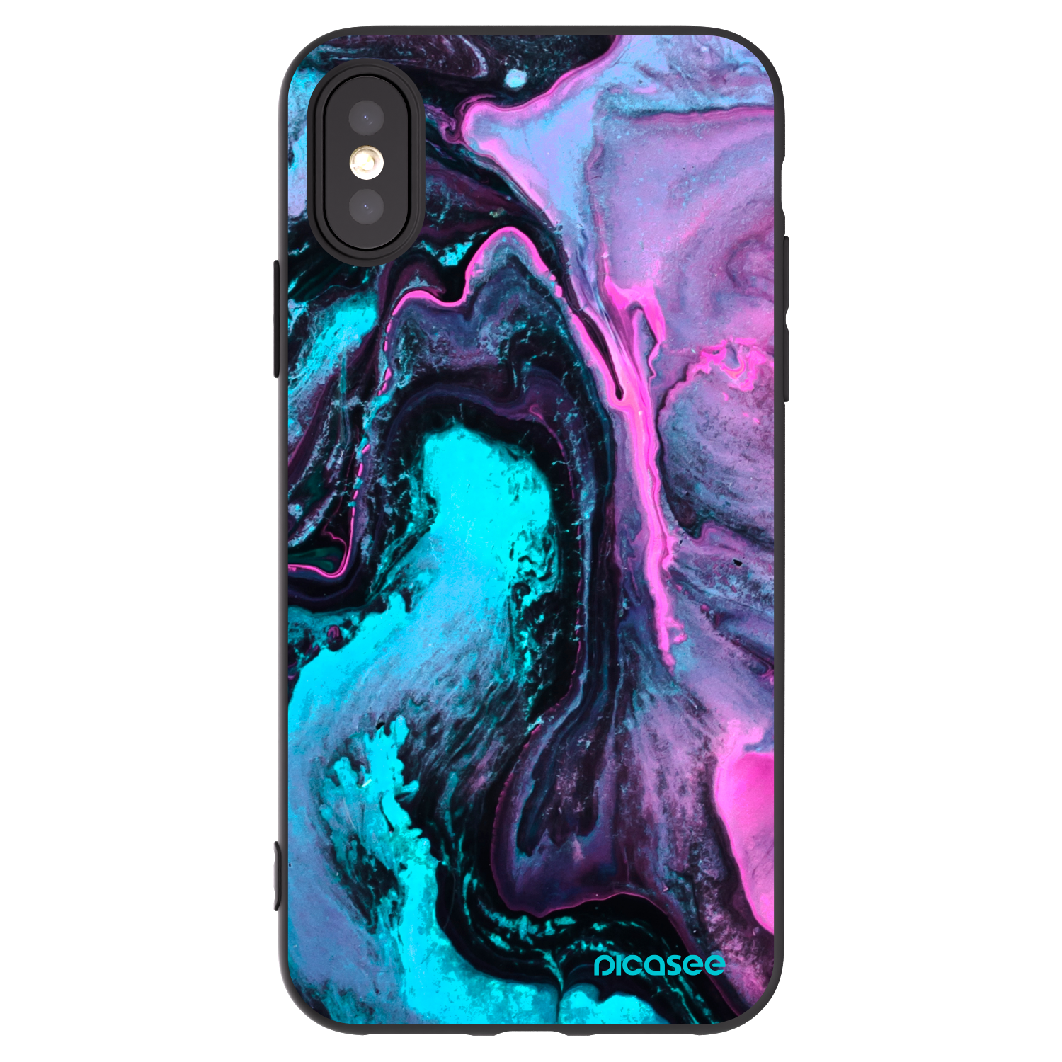 Picasee silikonový černý obal pro Apple iPhone X/XS - Lean 2