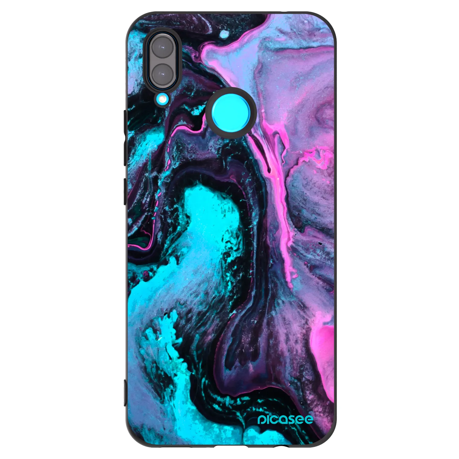 Picasee silikonový černý obal pro Huawei Nova 3i - Lean 2