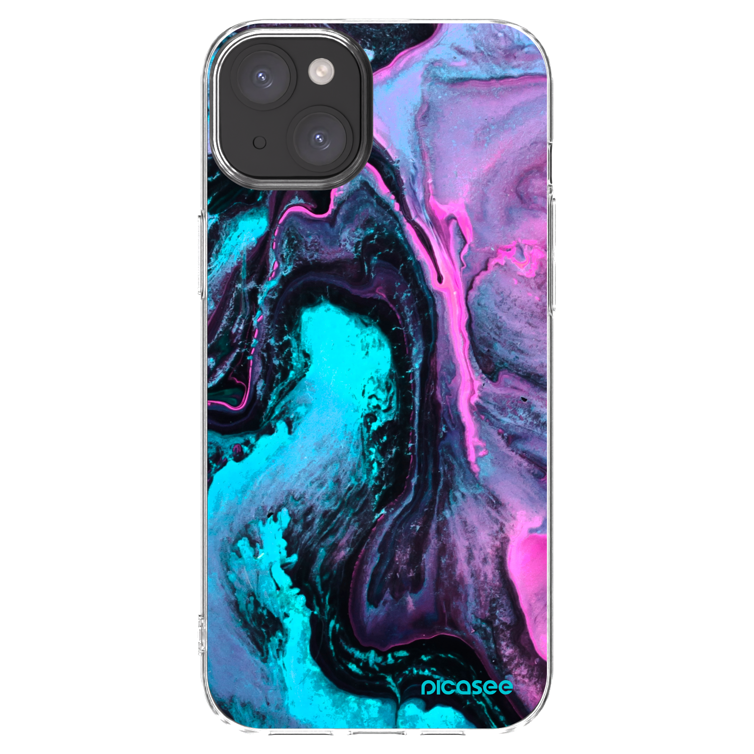 Picasee silikonový průhledný obal pro Apple iPhone 15 Plus - Lean 2