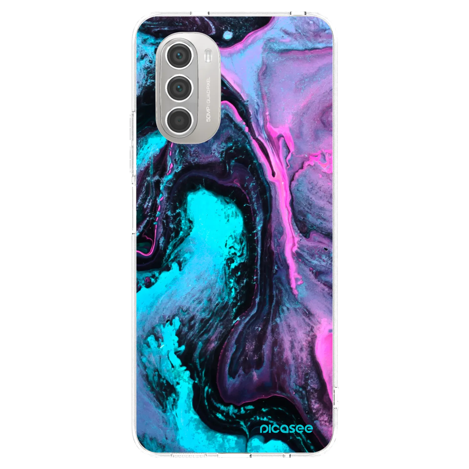 Picasee silikonový průhledný obal pro Motorola Moto G51 - Lean 2