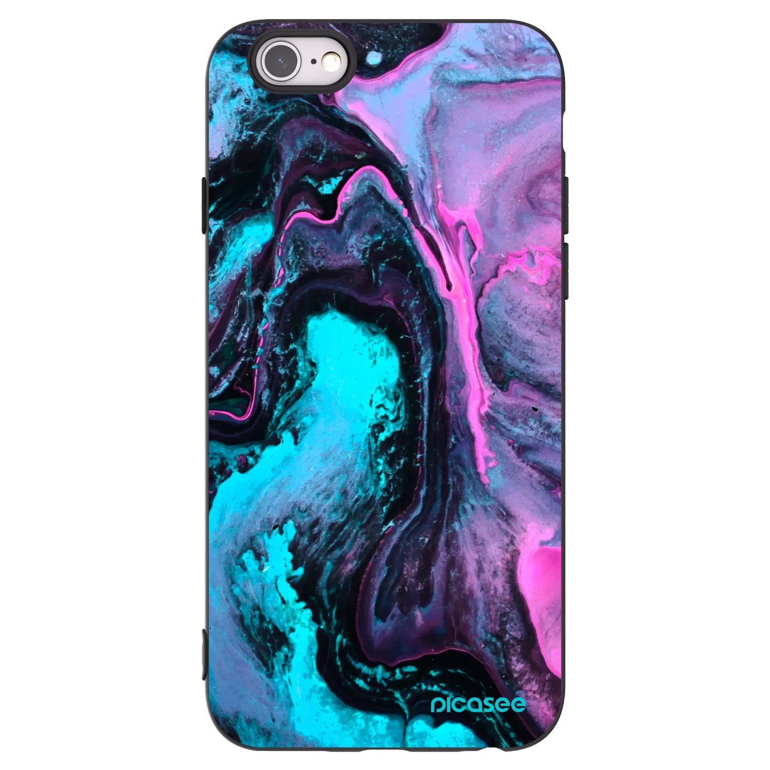 Picasee silikonový černý obal pro Apple iPhone 6/6S - Lean 2