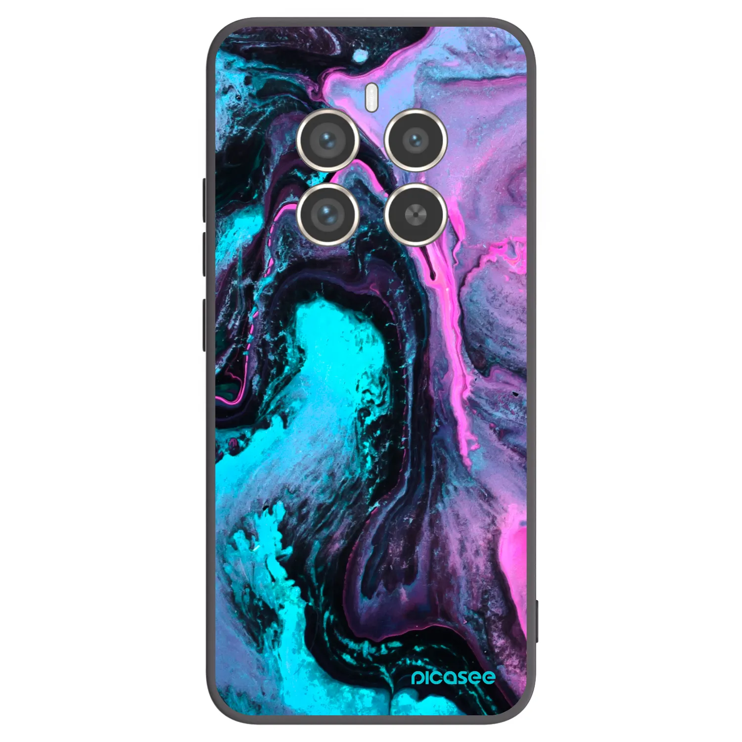 Picasee silikonový černý obal pro Realme 12 Pro 5G - Lean 2