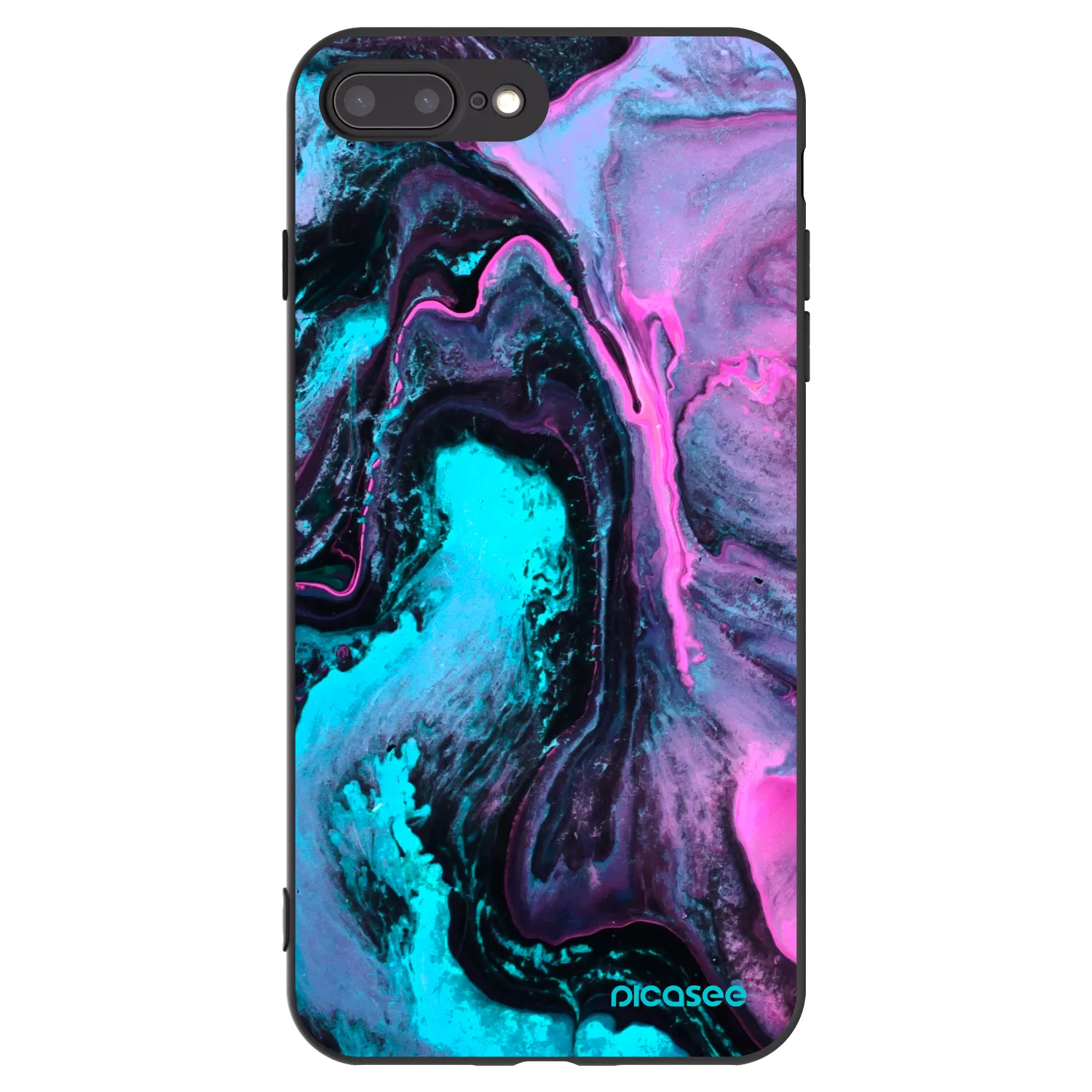 Picasee silikonový černý obal pro Apple iPhone 7 Plus - Lean 2