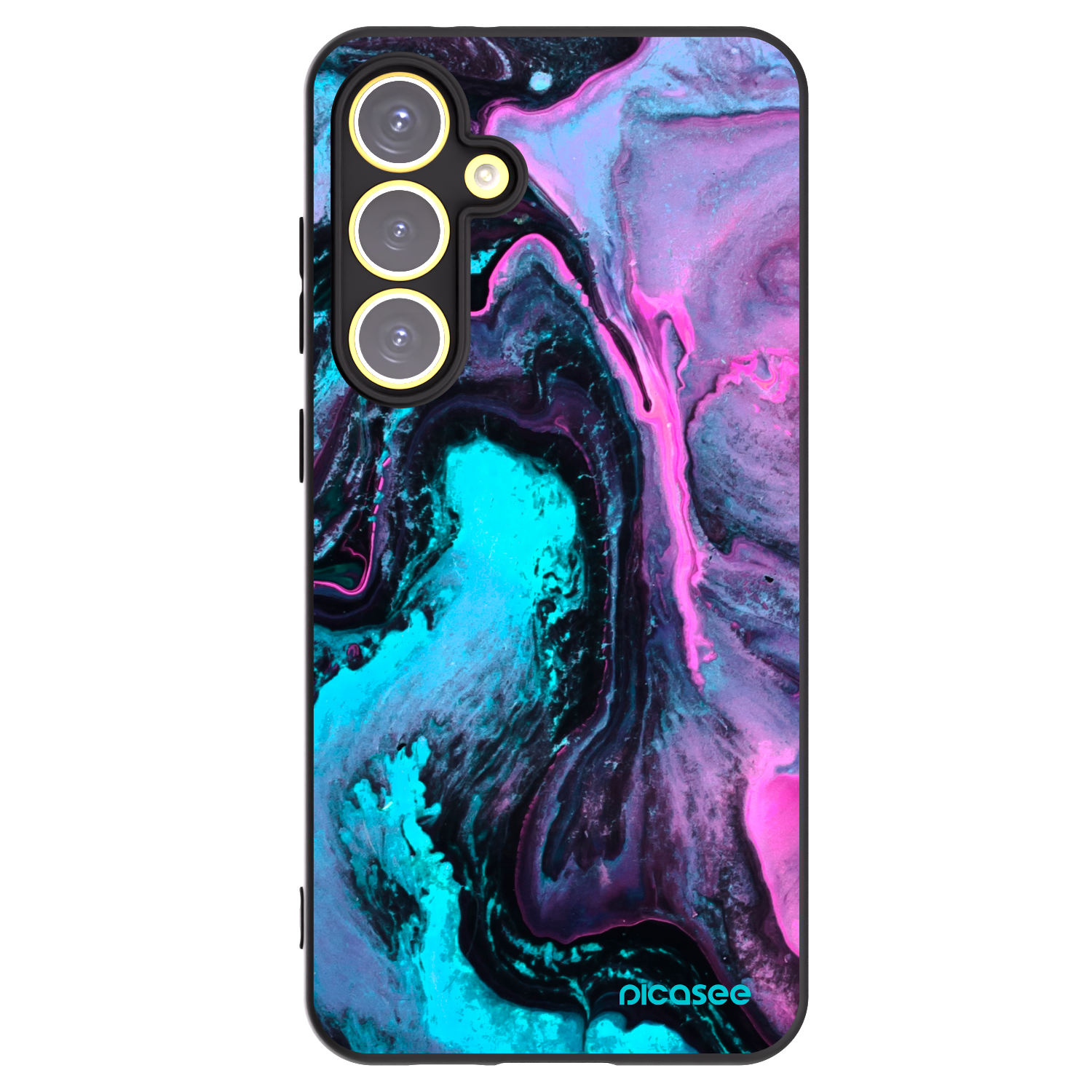 Picasee silikonový černý obal pro Samsung Galaxy S24 FE S721B - Lean 2