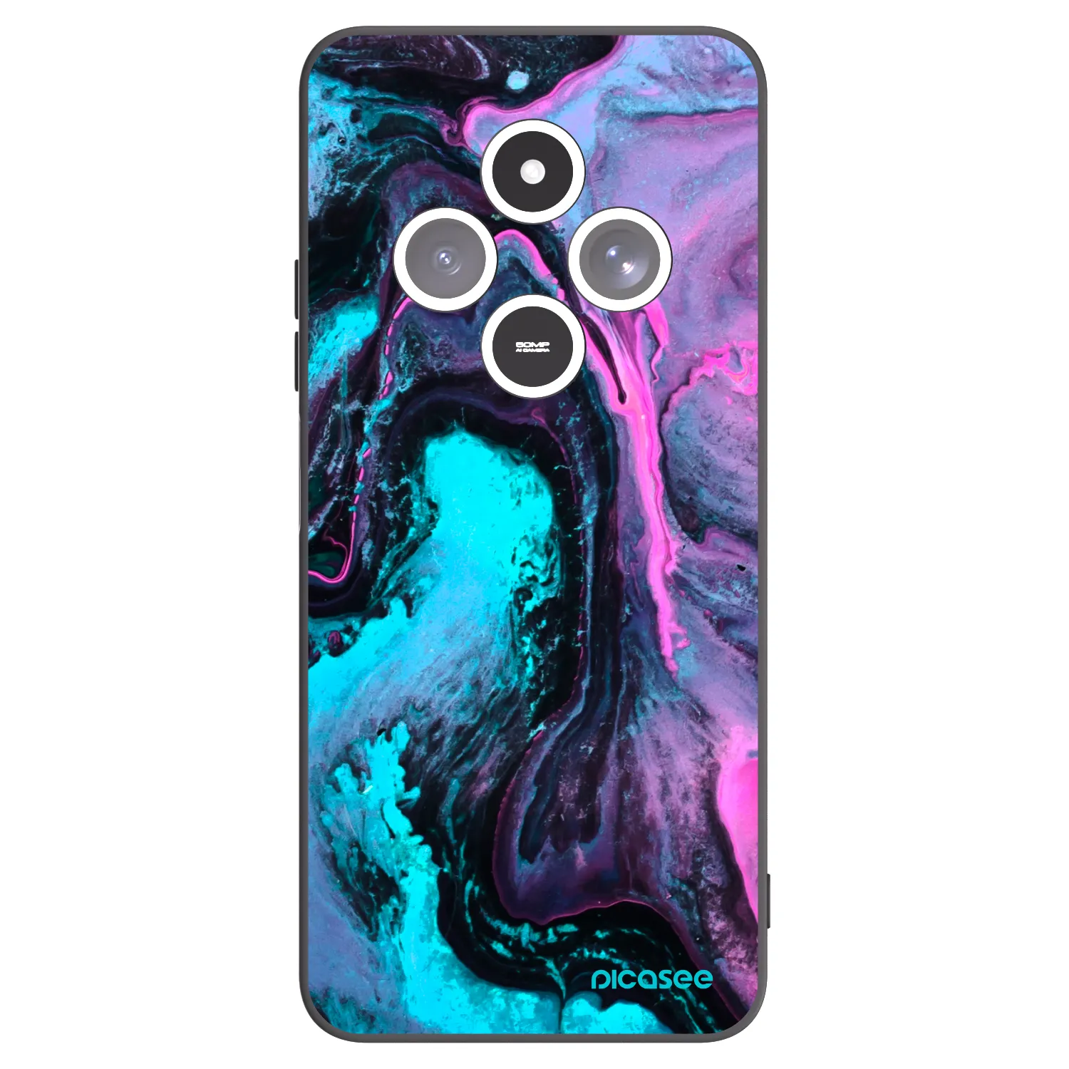 Picasee silikonový černý obal pro Xiaomi Redmi 14C - Lean 2