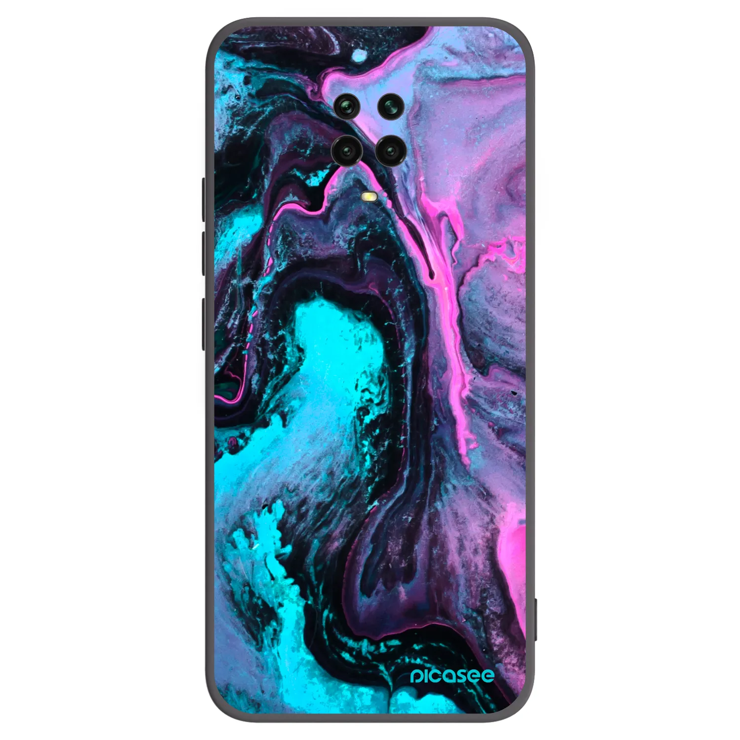 Picasee silikonový černý obal pro Xiaomi Redmi Note 9S - Lean 2