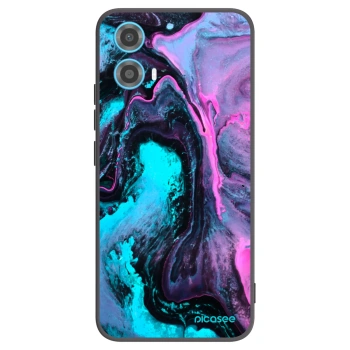 Picasee silikonový černý obal pro Motorola Moto G34 5G - Lean 2