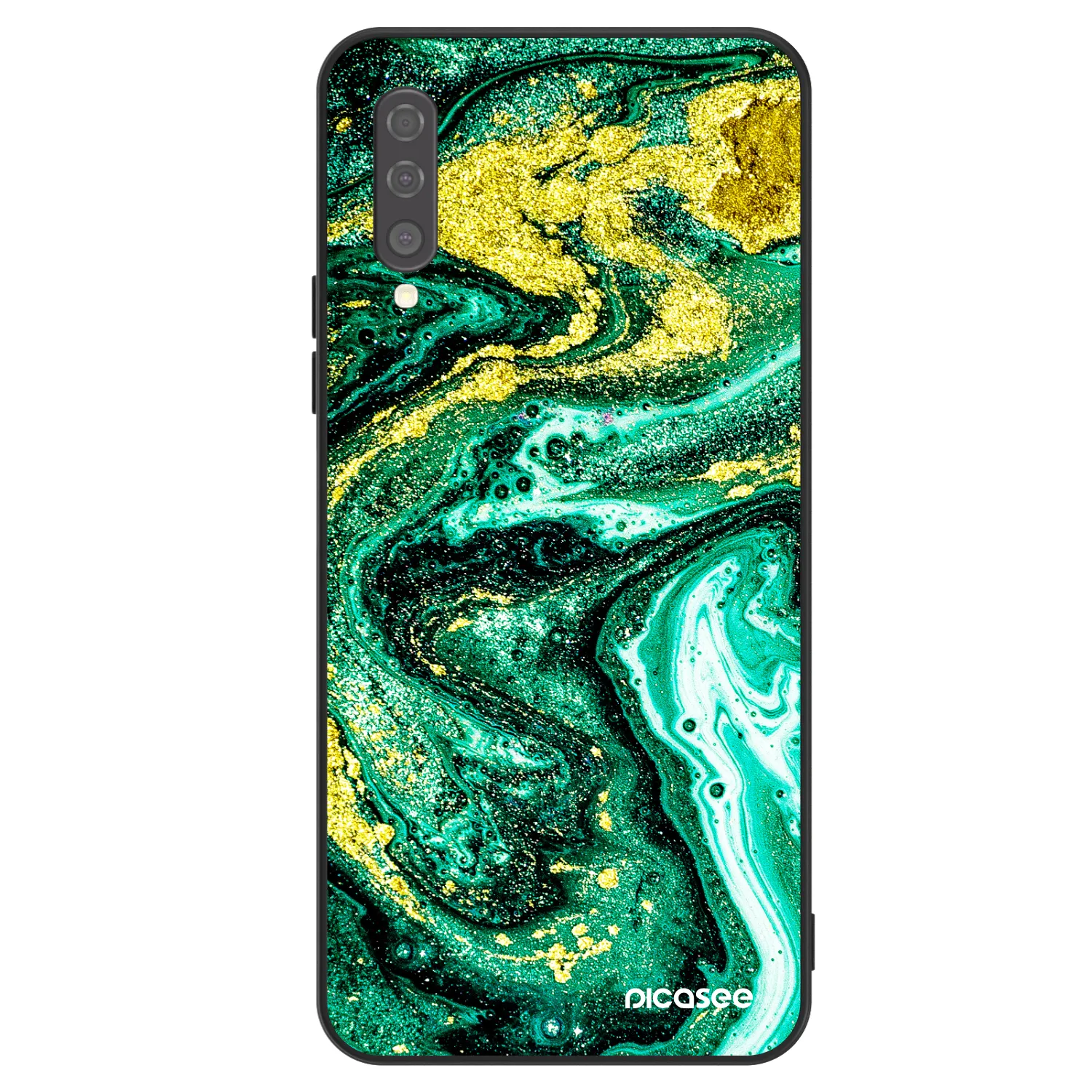 Picasee ULTIMATE CASE pro Samsung Galaxy A50 A505F - Green Gold
