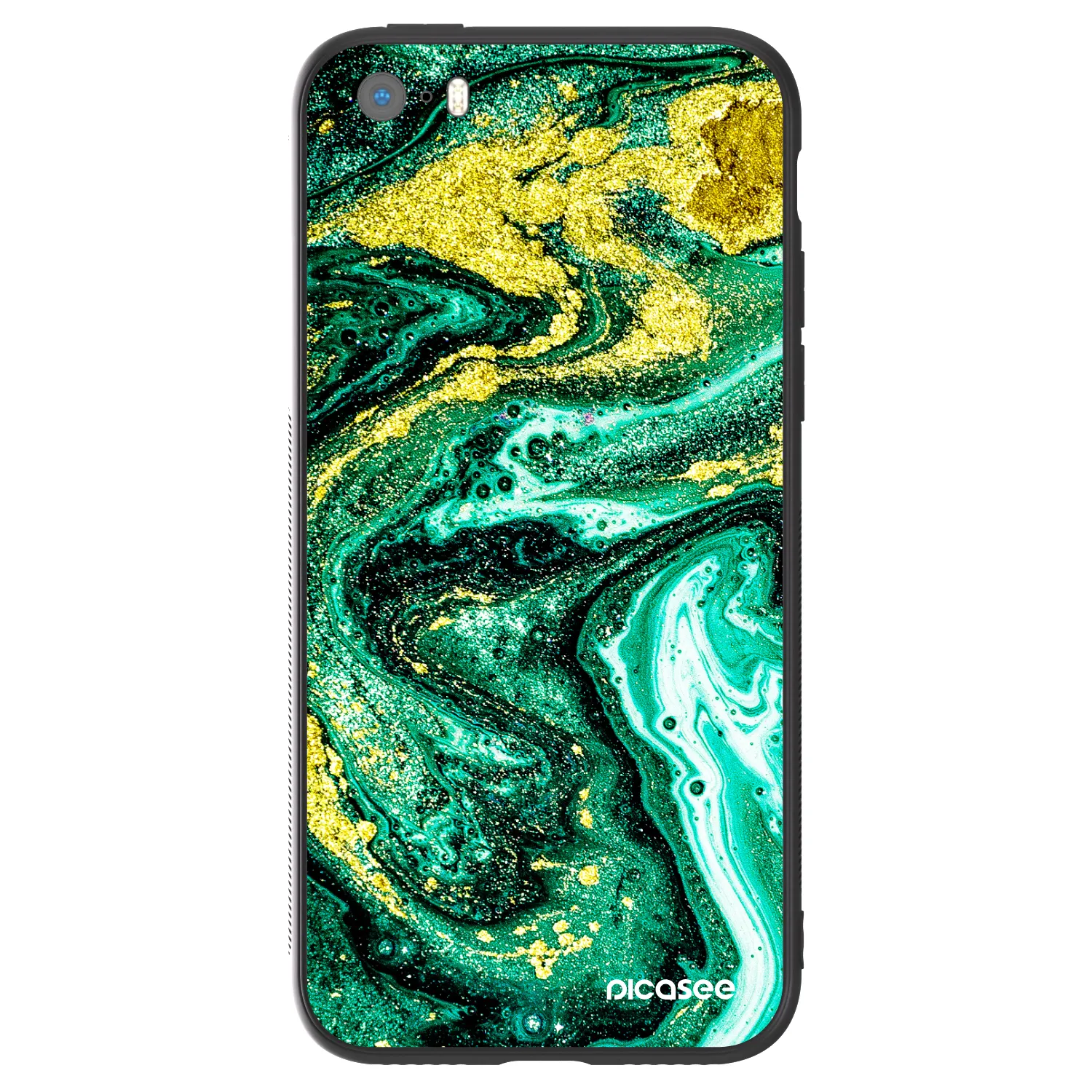 Picasee ULTIMATE CASE pro Apple iPhone 5/5S/SE - Green Gold