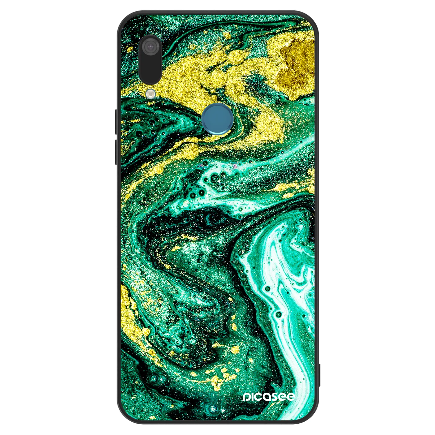 Picasee ULTIMATE CASE pro Huawei Y7 2019 - Green Gold