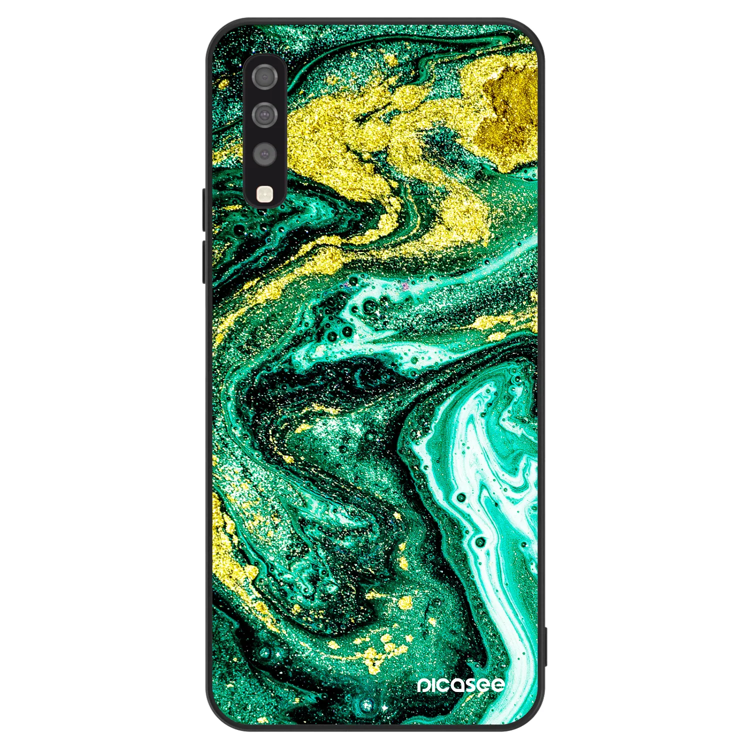 Picasee ULTIMATE CASE pro Samsung Galaxy A70 A705F - Green Gold