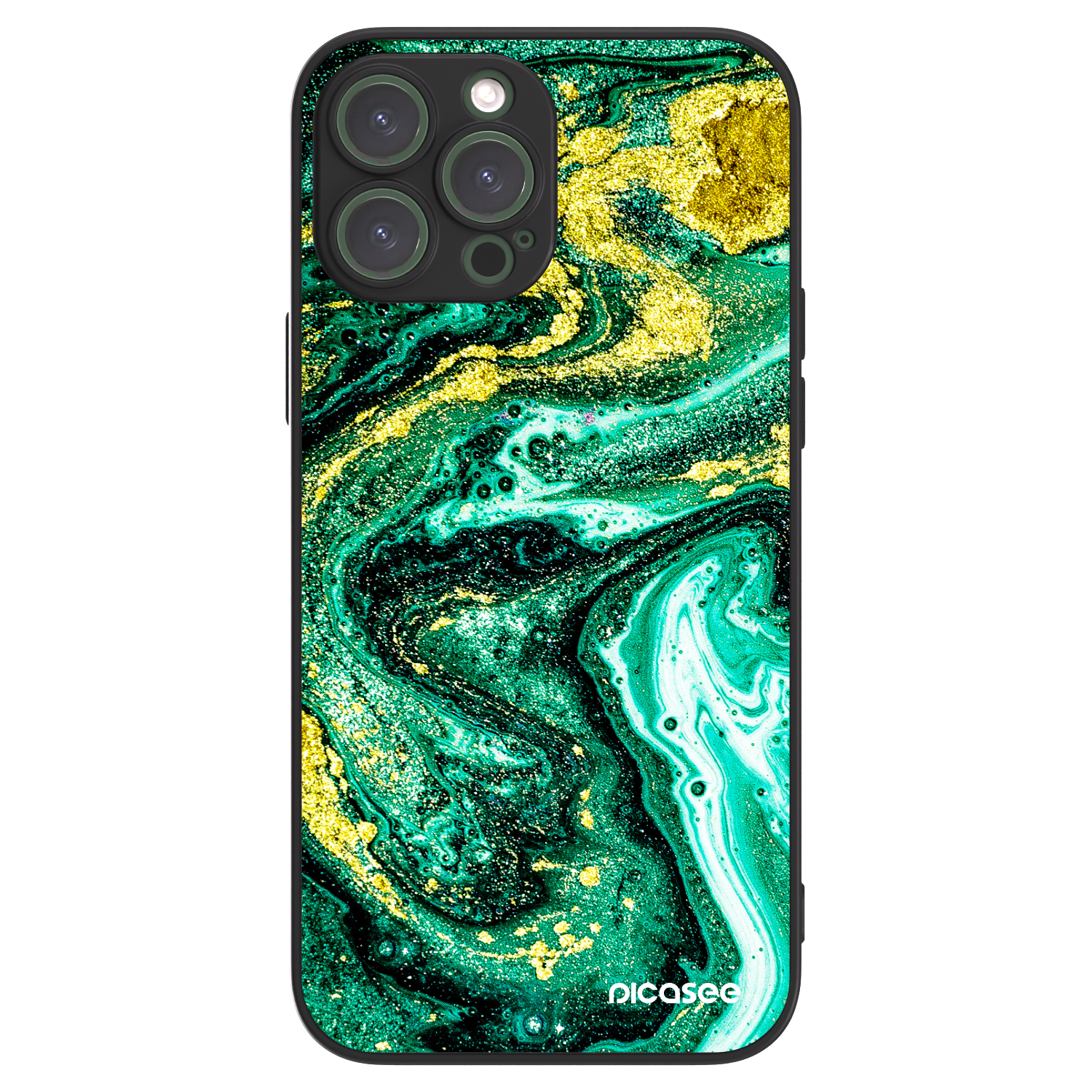 Picasee ULTIMATE CASE pro Apple iPhone 13 Pro Max - Green Gold