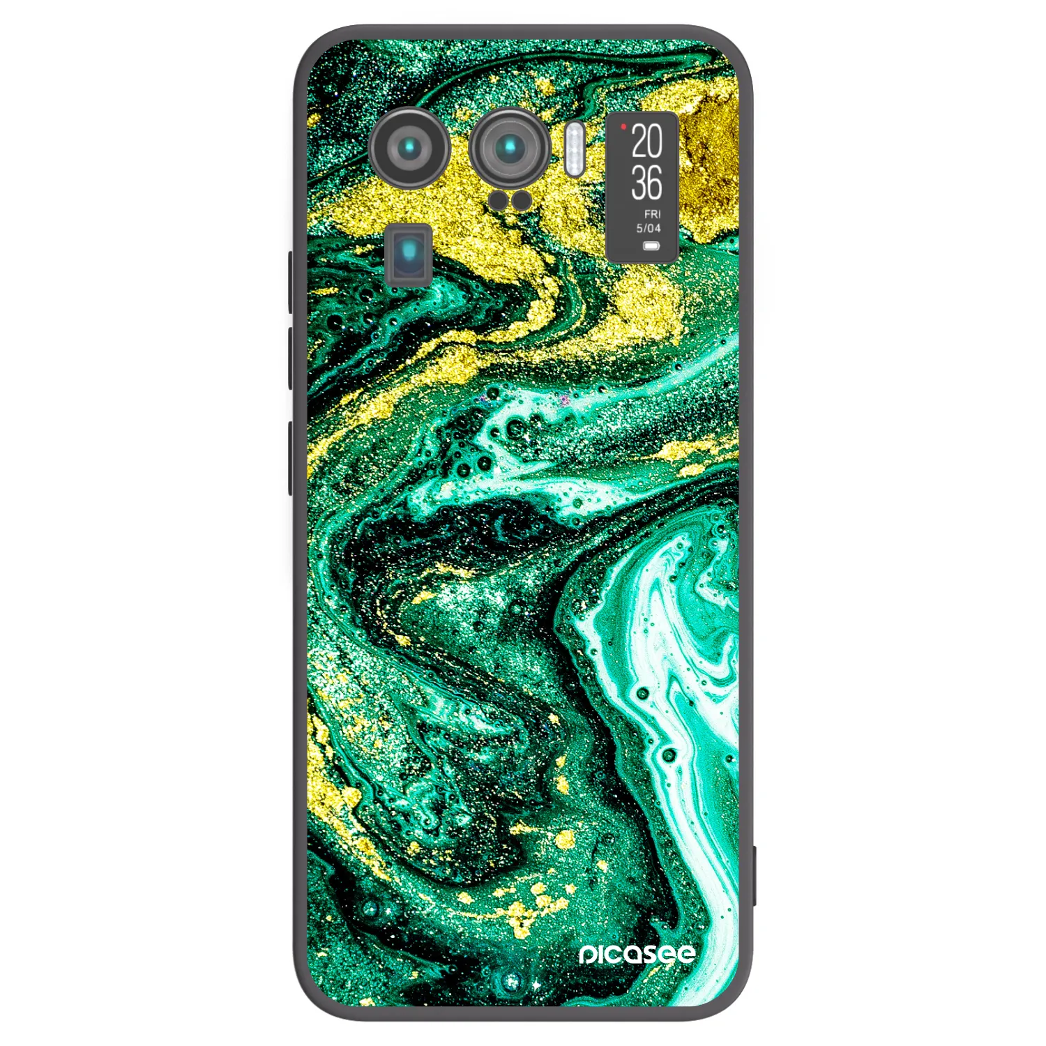 Picasee silikonový černý obal pro Xiaomi Mi 11 Ultra - Green Gold