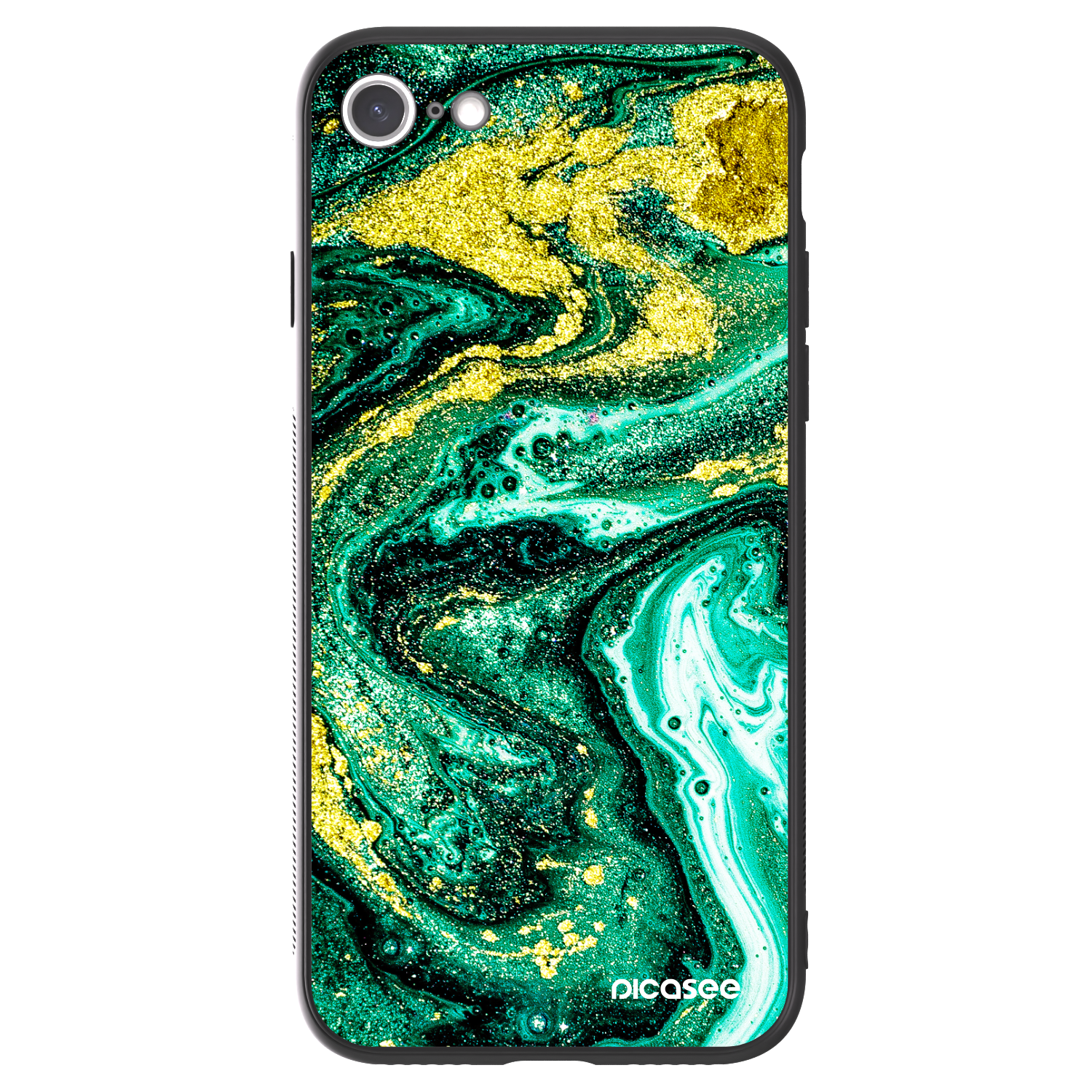 Picasee ULTIMATE CASE pro Apple iPhone SE 2020 - Green Gold