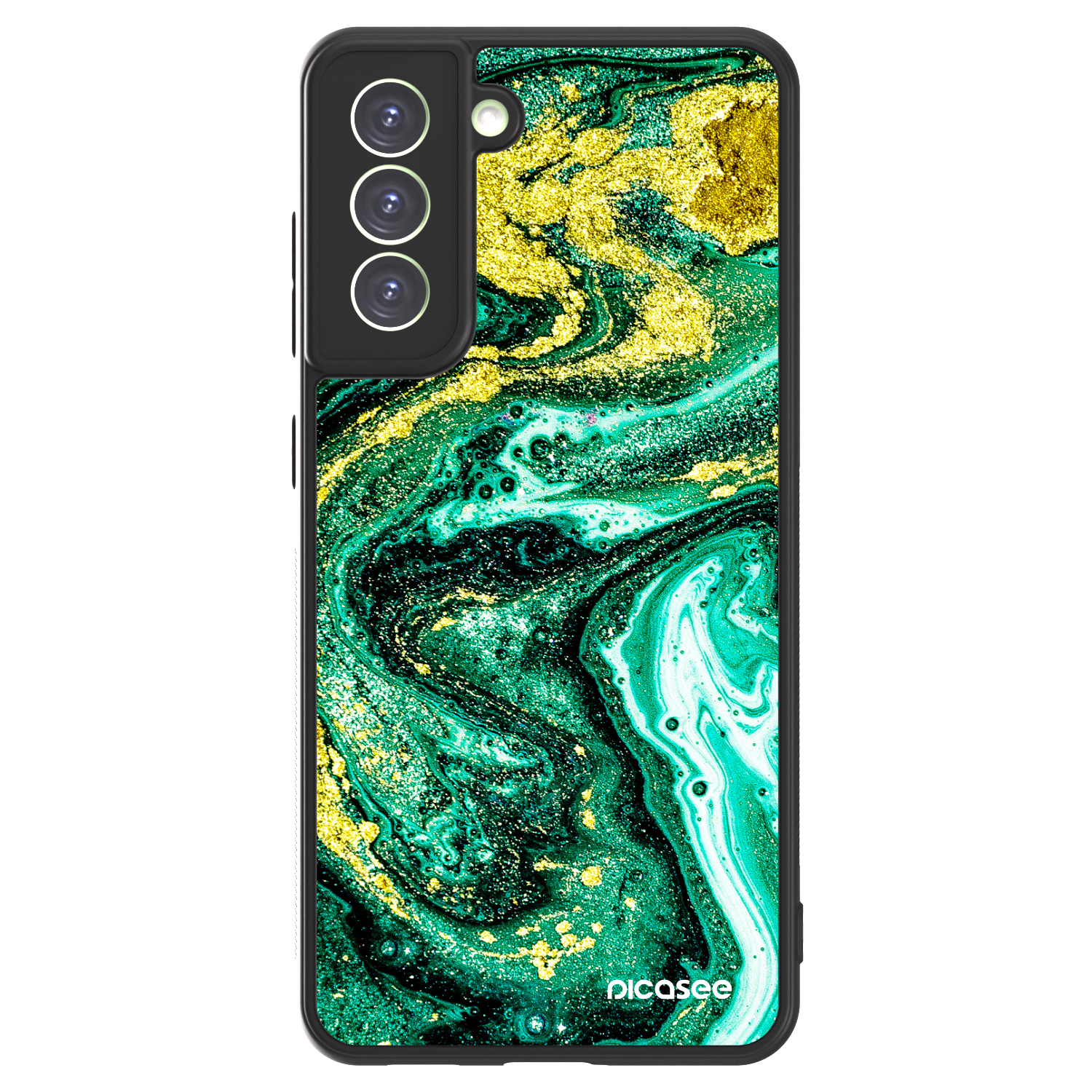 Picasee ULTIMATE CASE pro Samsung Galaxy S21 FE 5G - Green Gold