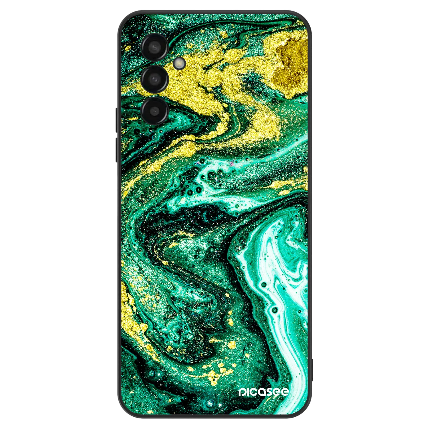 Picasee ULTIMATE CASE pro Samsung Galaxy M13 M135F - Green Gold