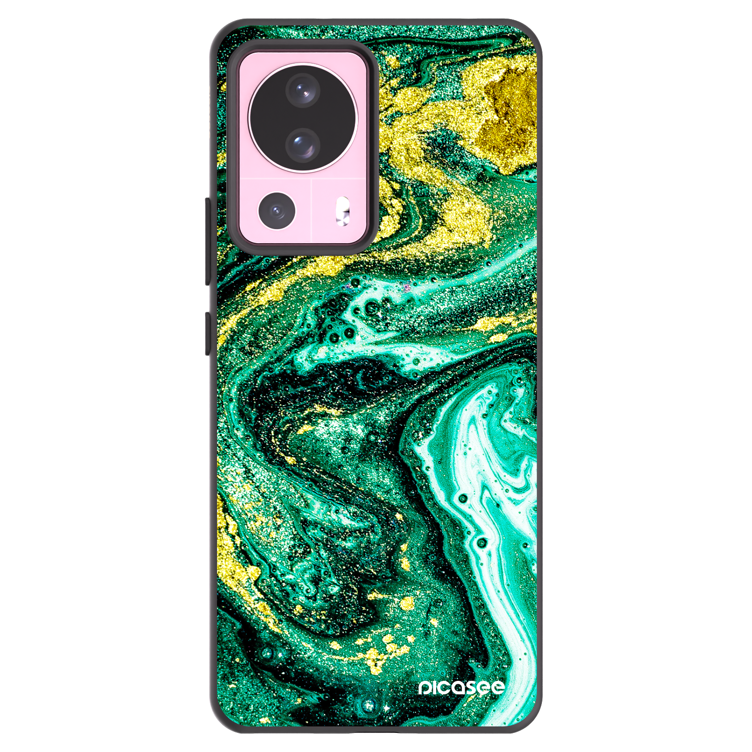 Picasee silikonový černý obal pro Xiaomi 13 Lite - Green Gold